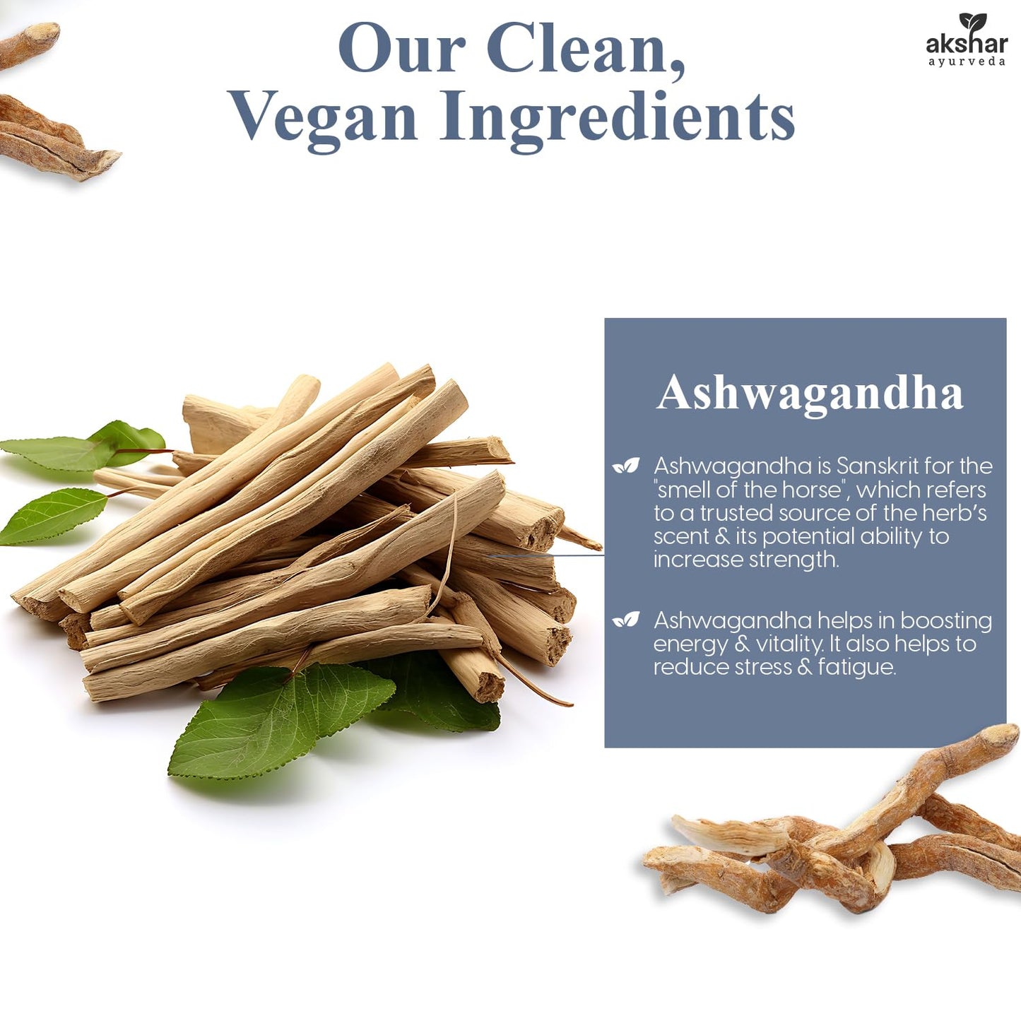AKSHAR Ashwagandha Capsules, 60 Count