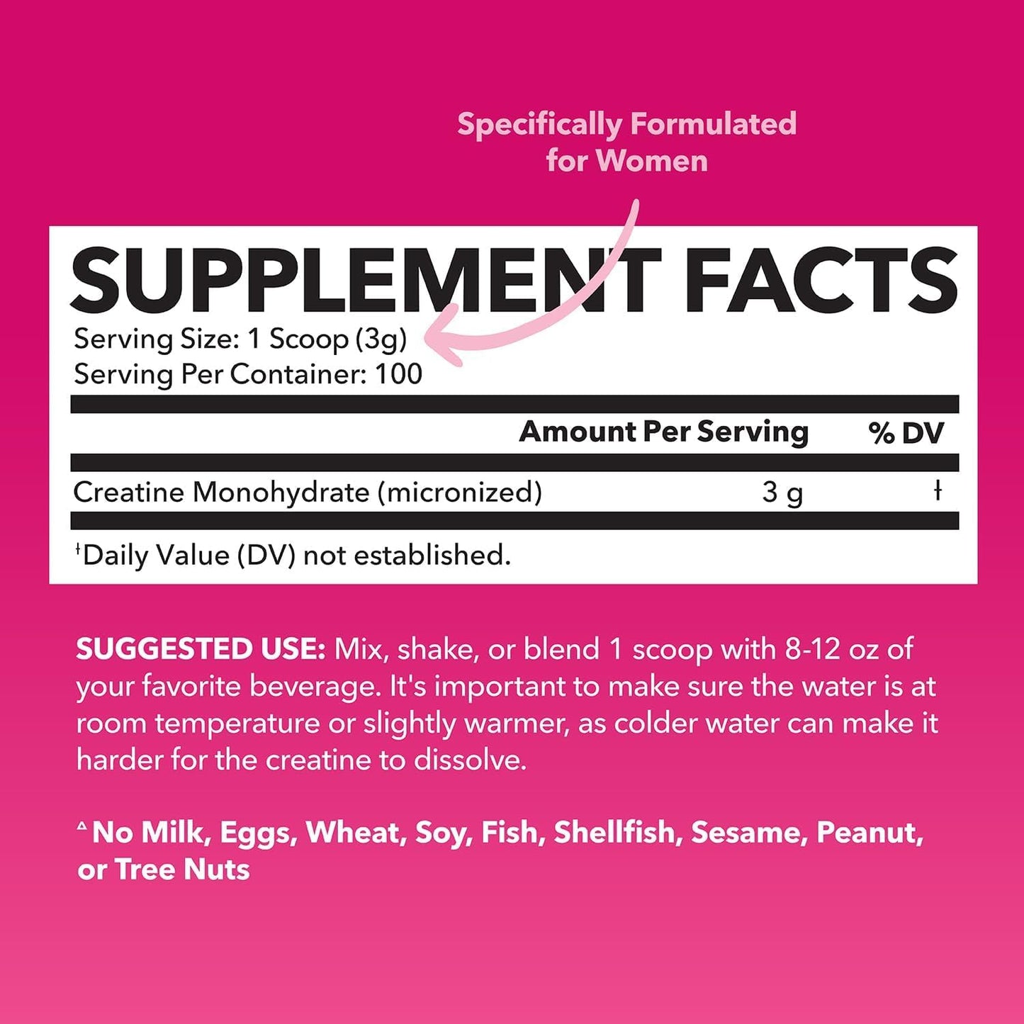 HAVASU NUTRITION Creatine for Women, Unflavored, Powder, 10.6 Ounce
