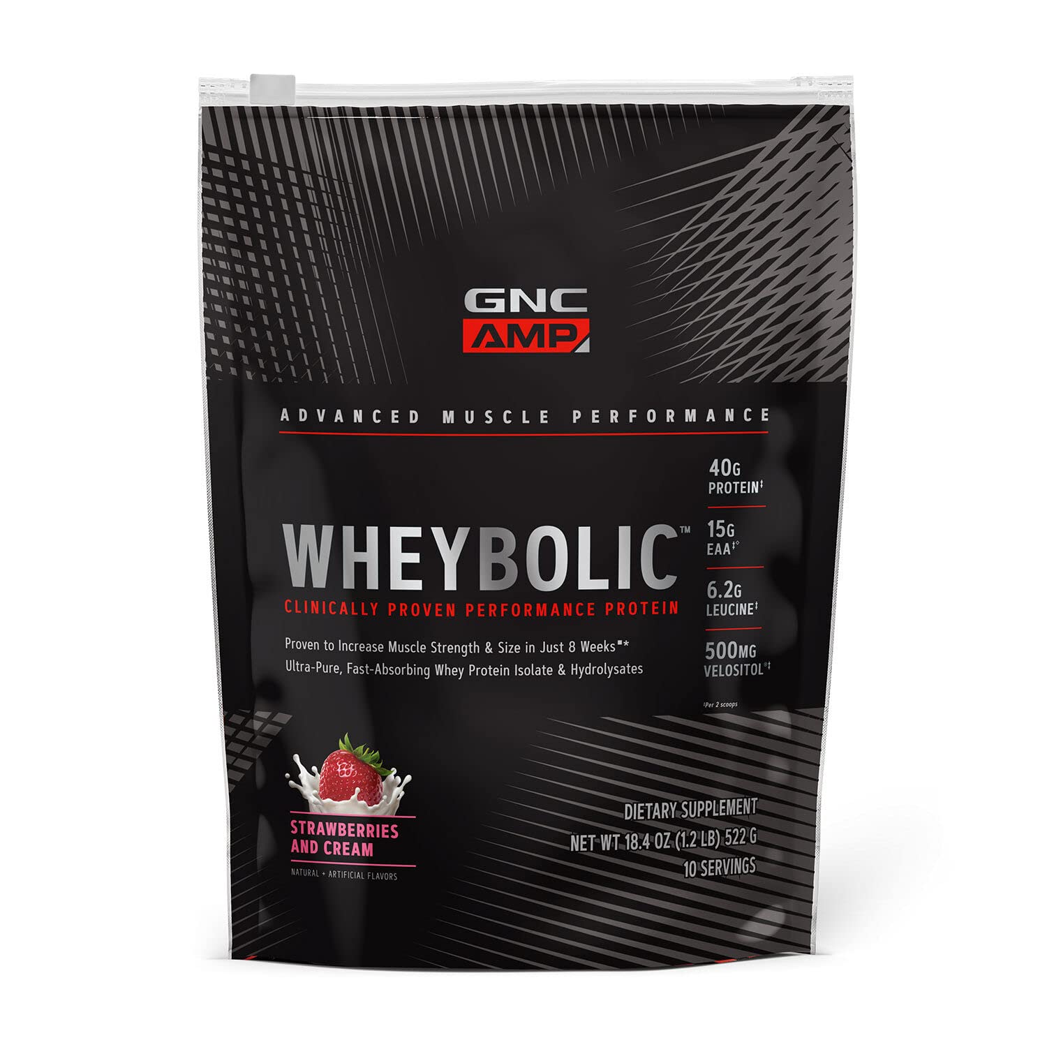 GNC AMP Wheybolic Clinically Proven Protein Powder, 10 Servings