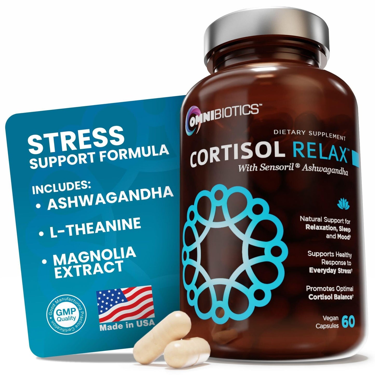 OmniBiotics Cortisol Supplement Capsule 60 Count