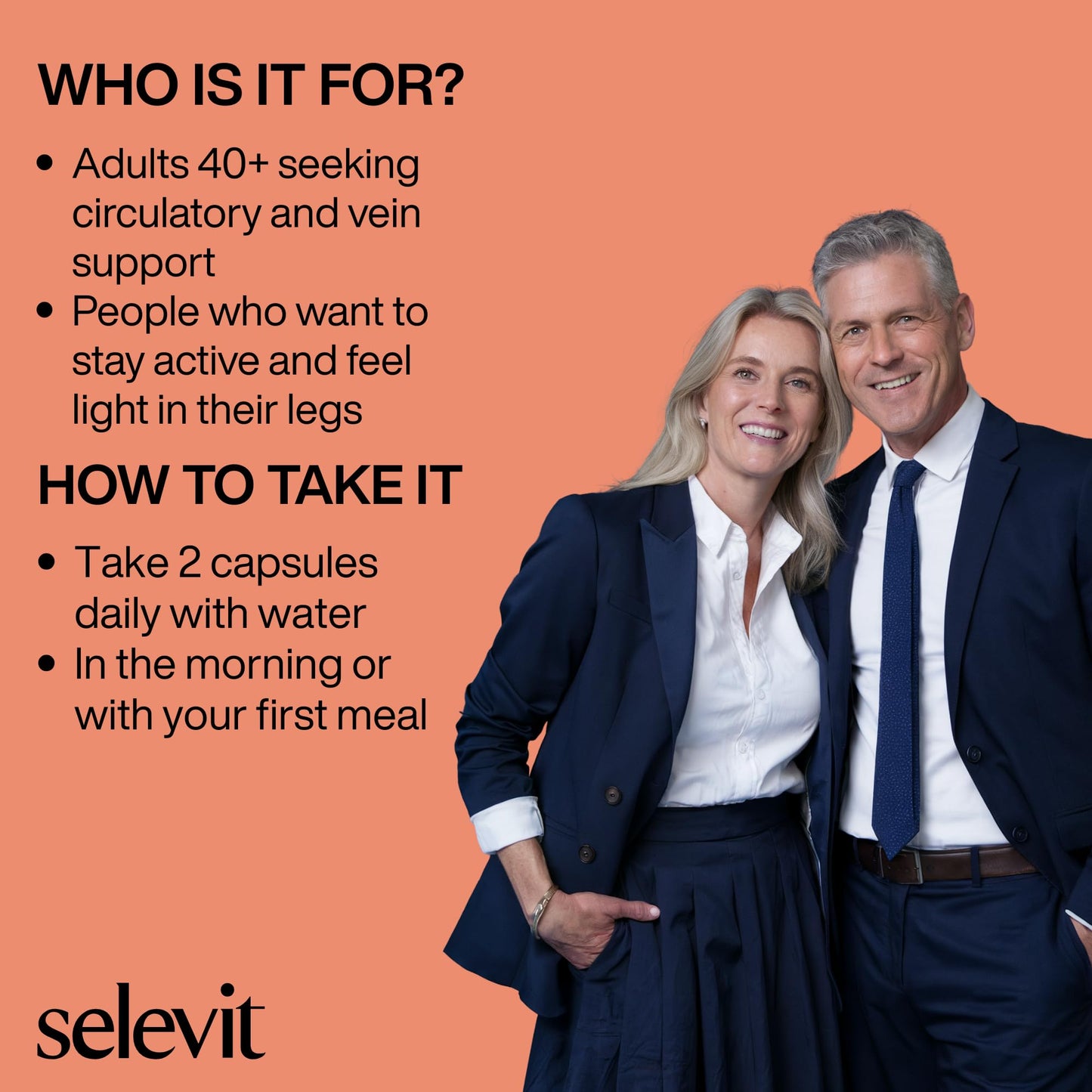 Selevit Diosmin 1000mg Vascular Support Citrus-Derived for Circulatory Health, 60 Capsules