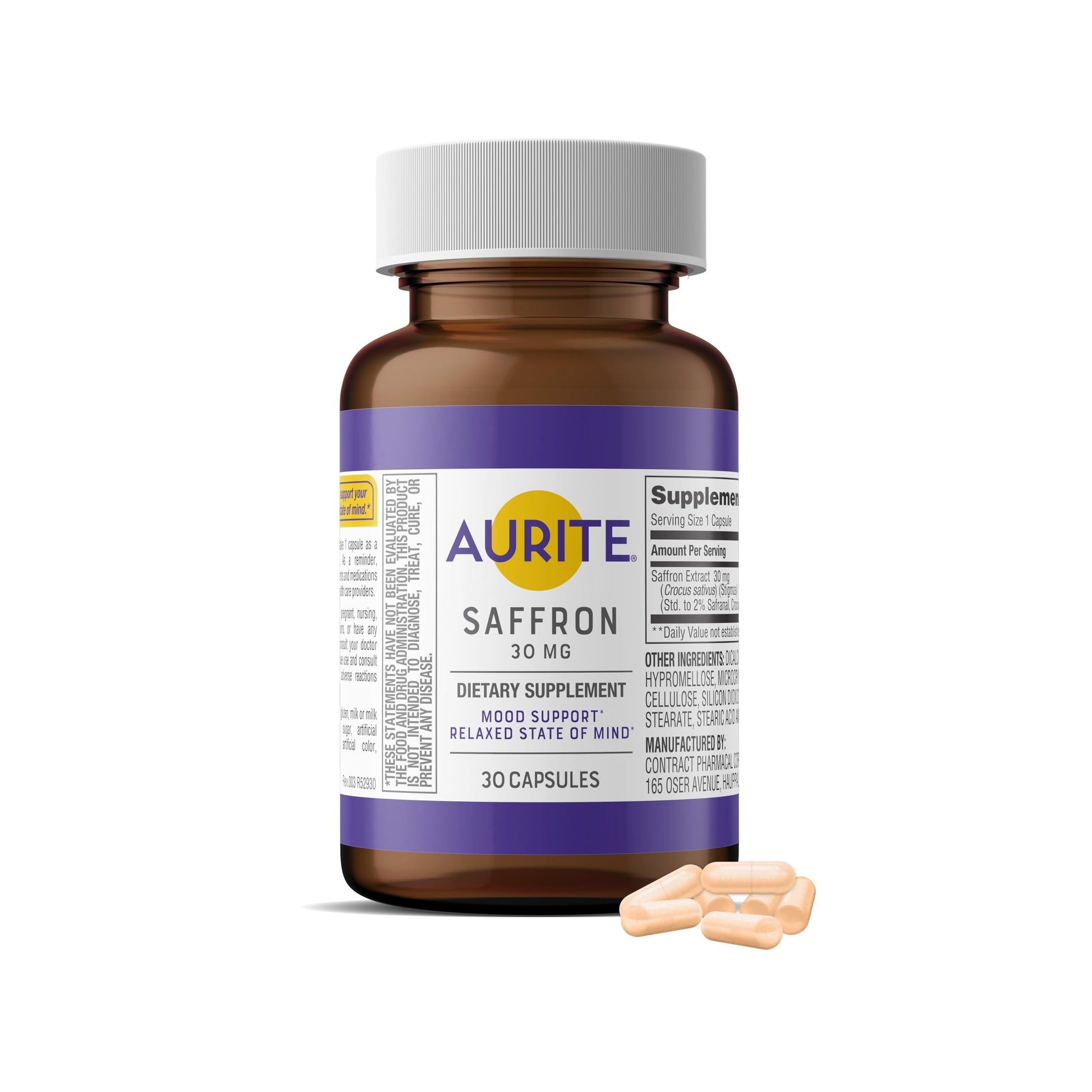 Aurite Saffron Capsule 30 Count