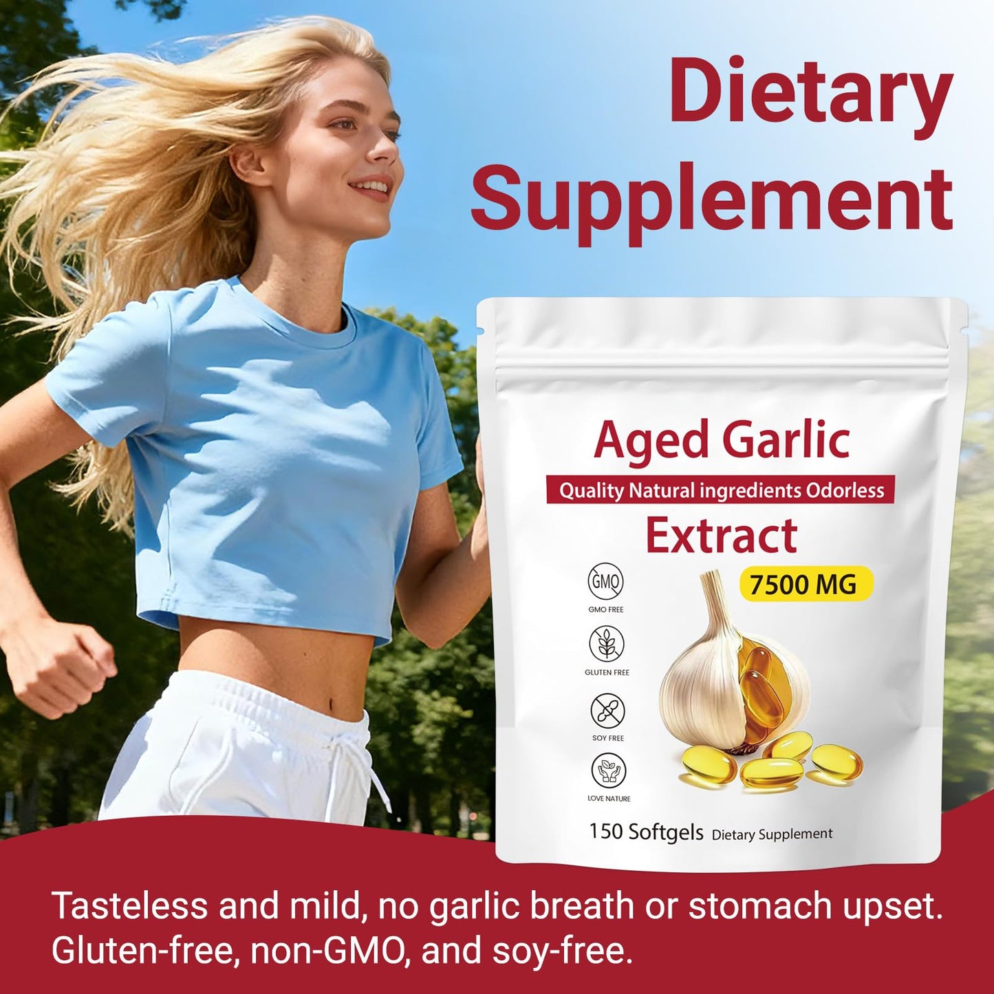 Dgtkayi Aged Garlic 15:1 Extract 150 Softgels