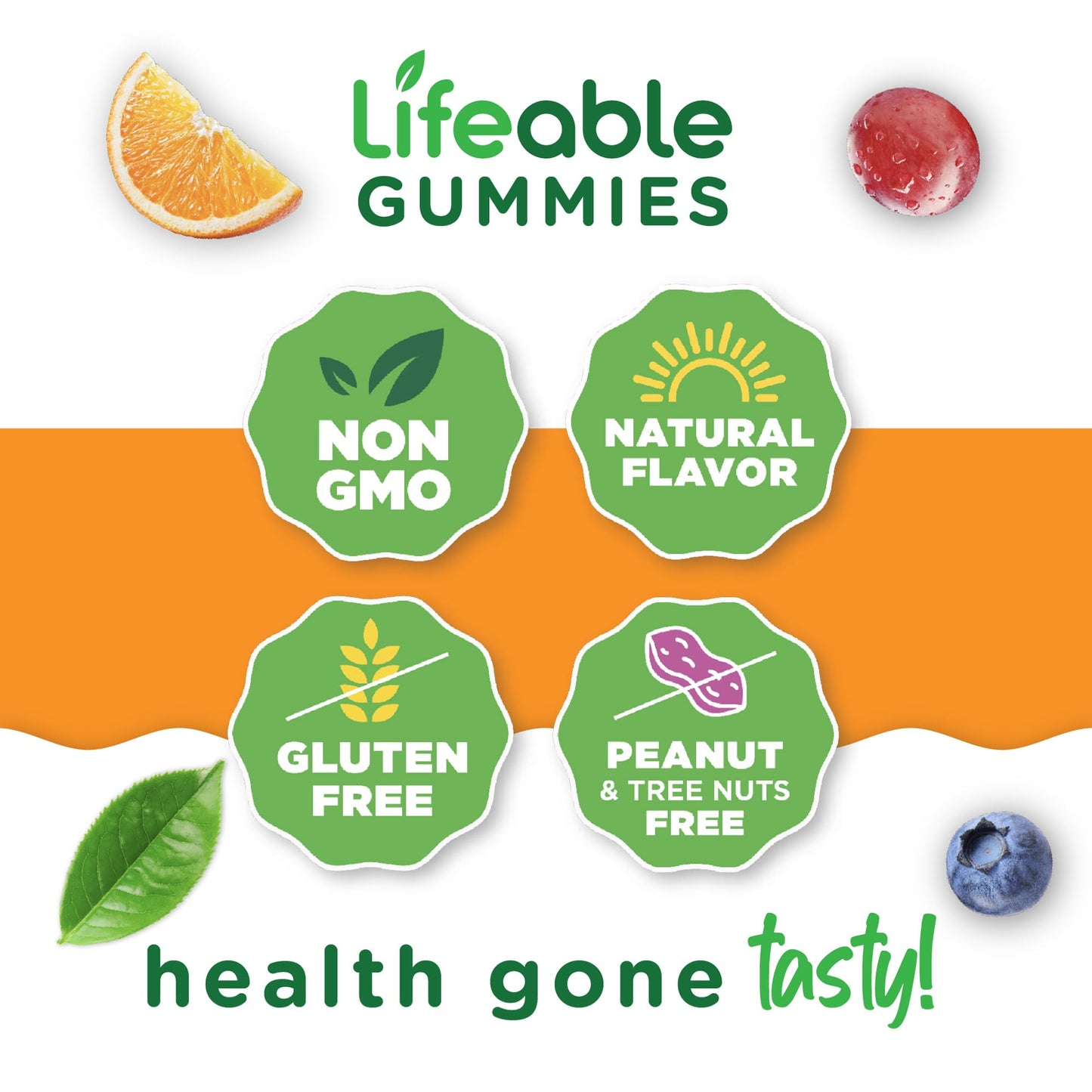 Lifeable Kids Calcium Magnesium Zinc Gummies, 1 Pack