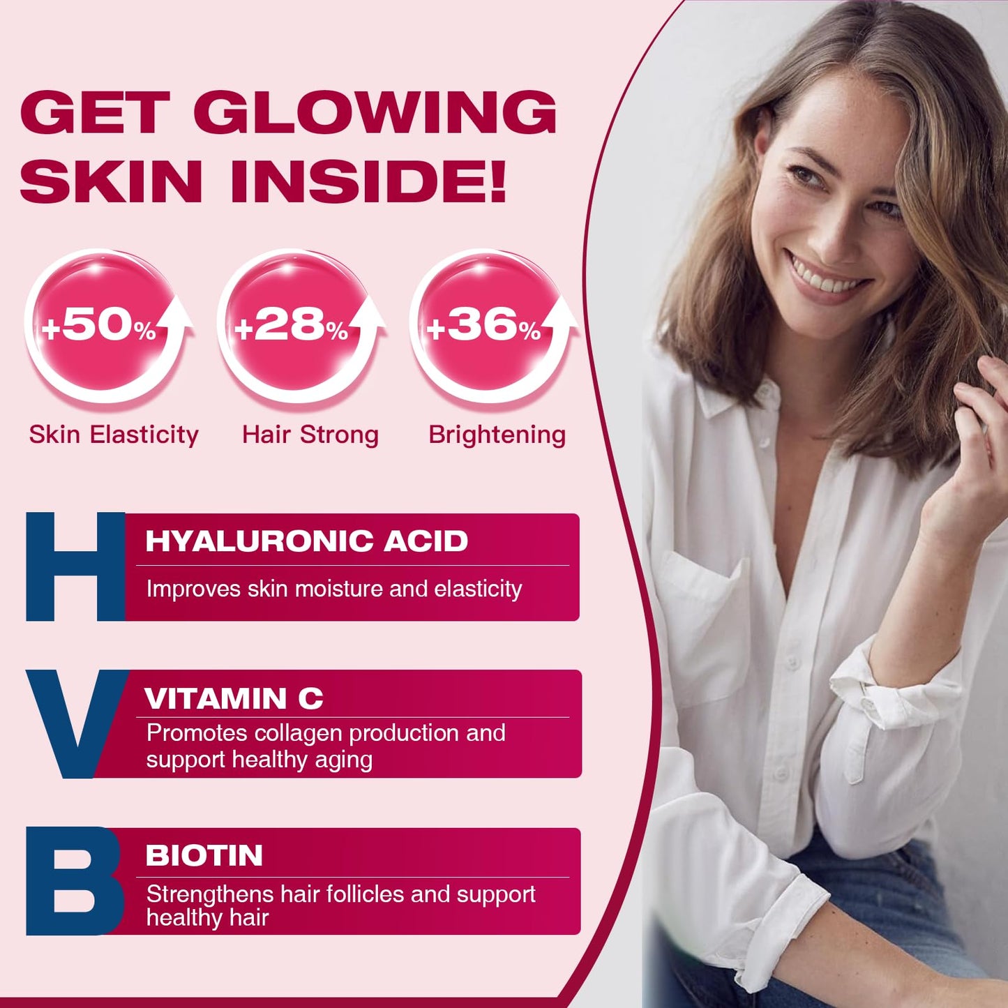 DRFOSTER Multi Collagen Peptides Powder with Probiotics, Type I II III V X Hydrolyzed Collagen Peptides with Multivitamins, Hyaluronic Acid & Biotin - Support Skin Hair Nails Joints & Gut, 12.35 Ounce