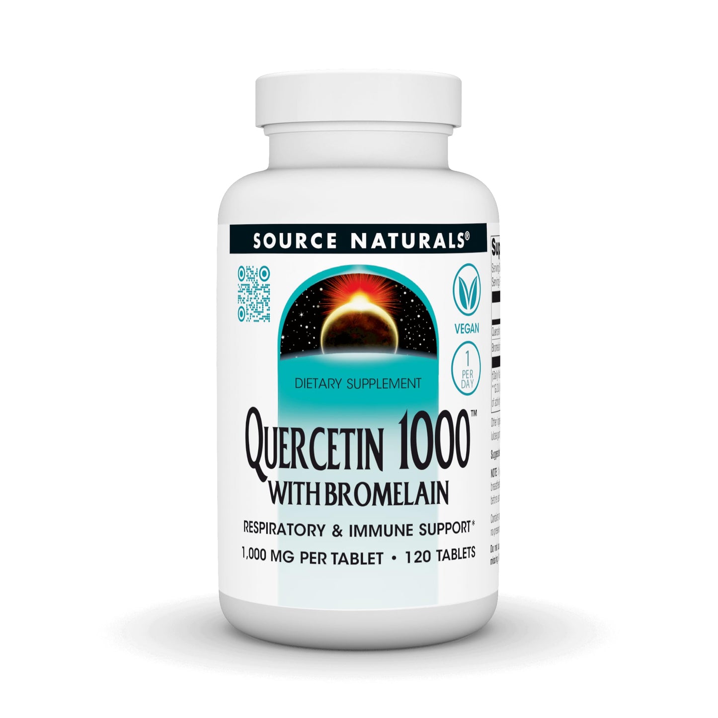 Source Naturals Quercetin 1000 with Bromelain Tablets, 120 Count