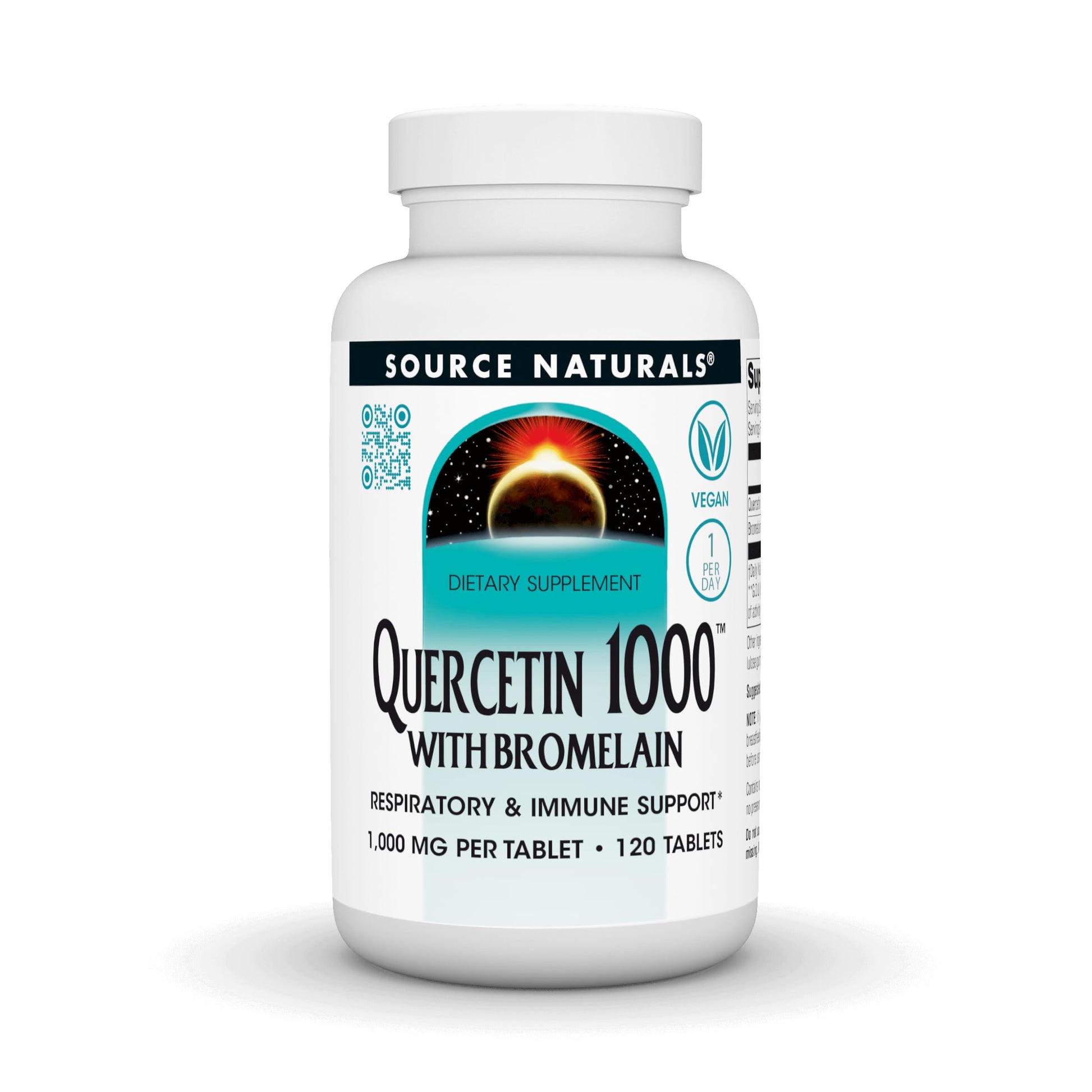 Source Naturals Quercetin 1000 with Bromelain Tablets, 120 Count