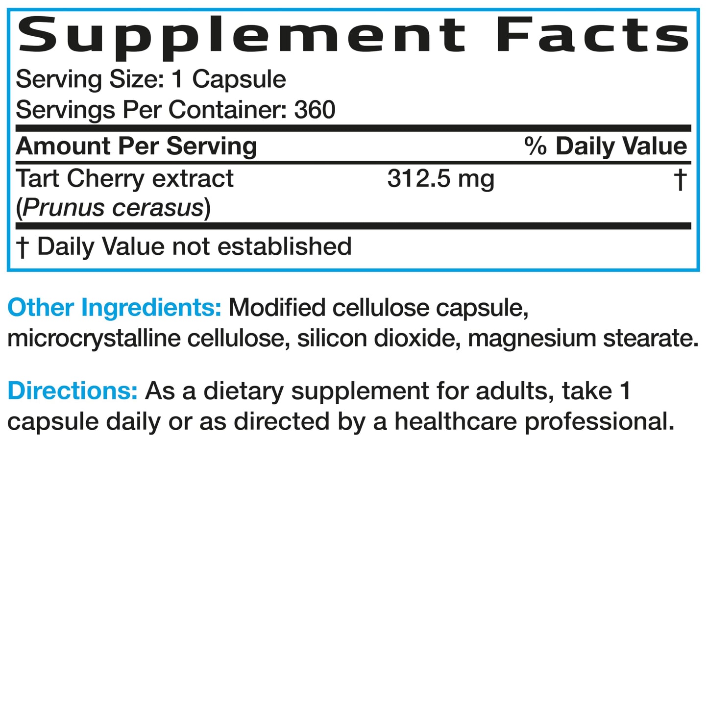 Bronson Tart Cherry Extract for Joint Support Capsules 360