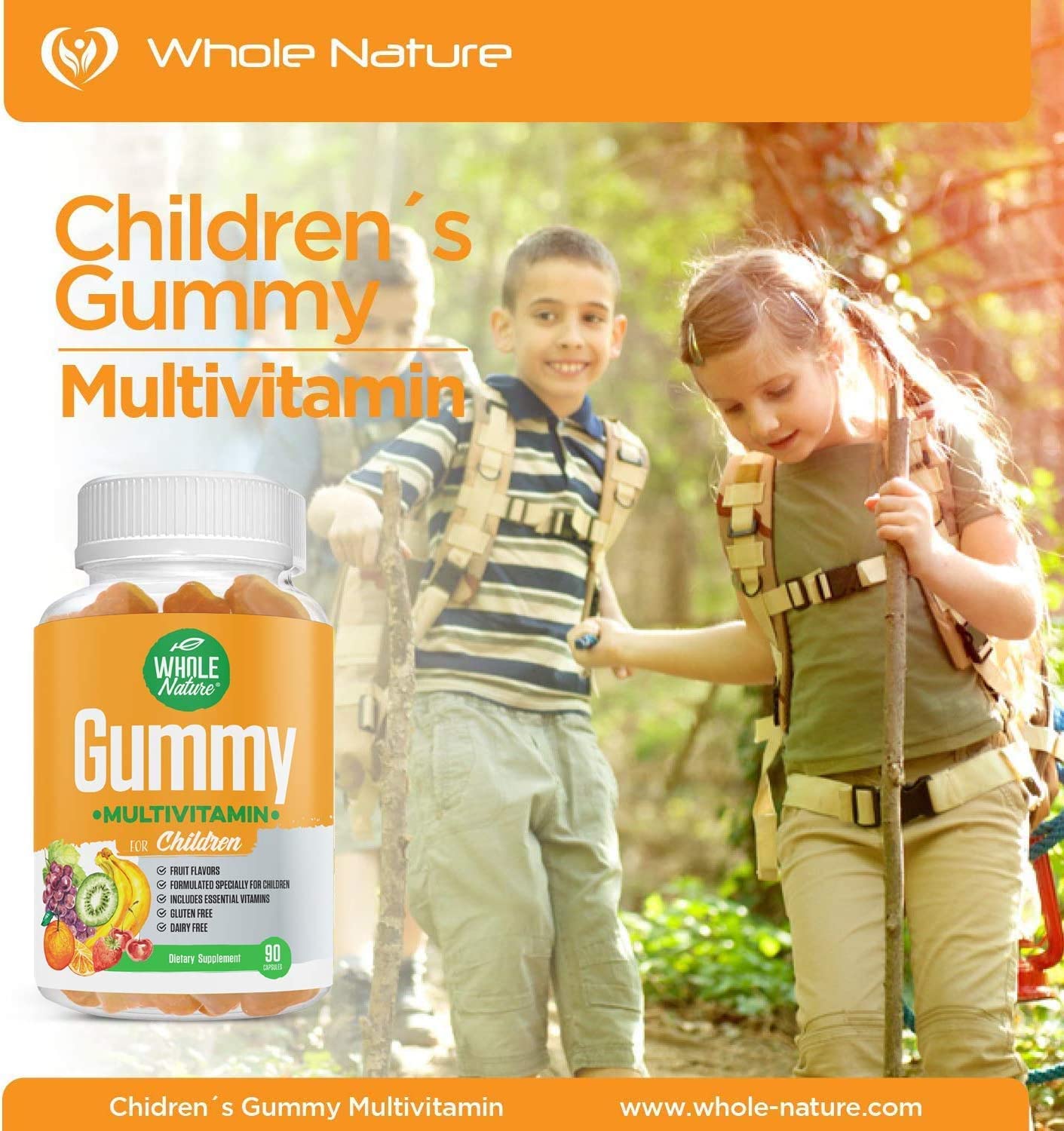 Whole Nature Kids Vitamins Gummy 90 Count