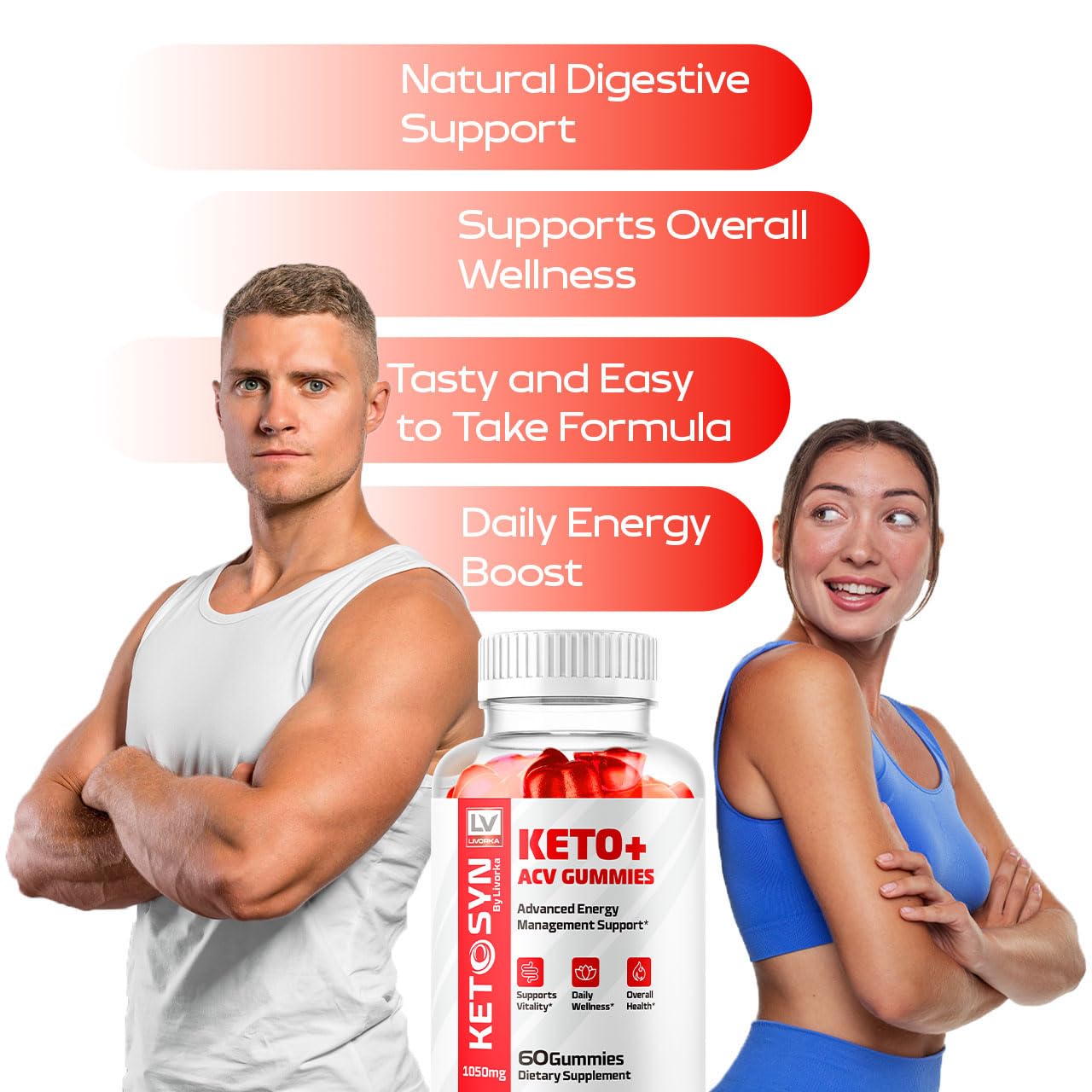 LIVORKA Ketosyn Keto Gummies ACV 300 Gummies