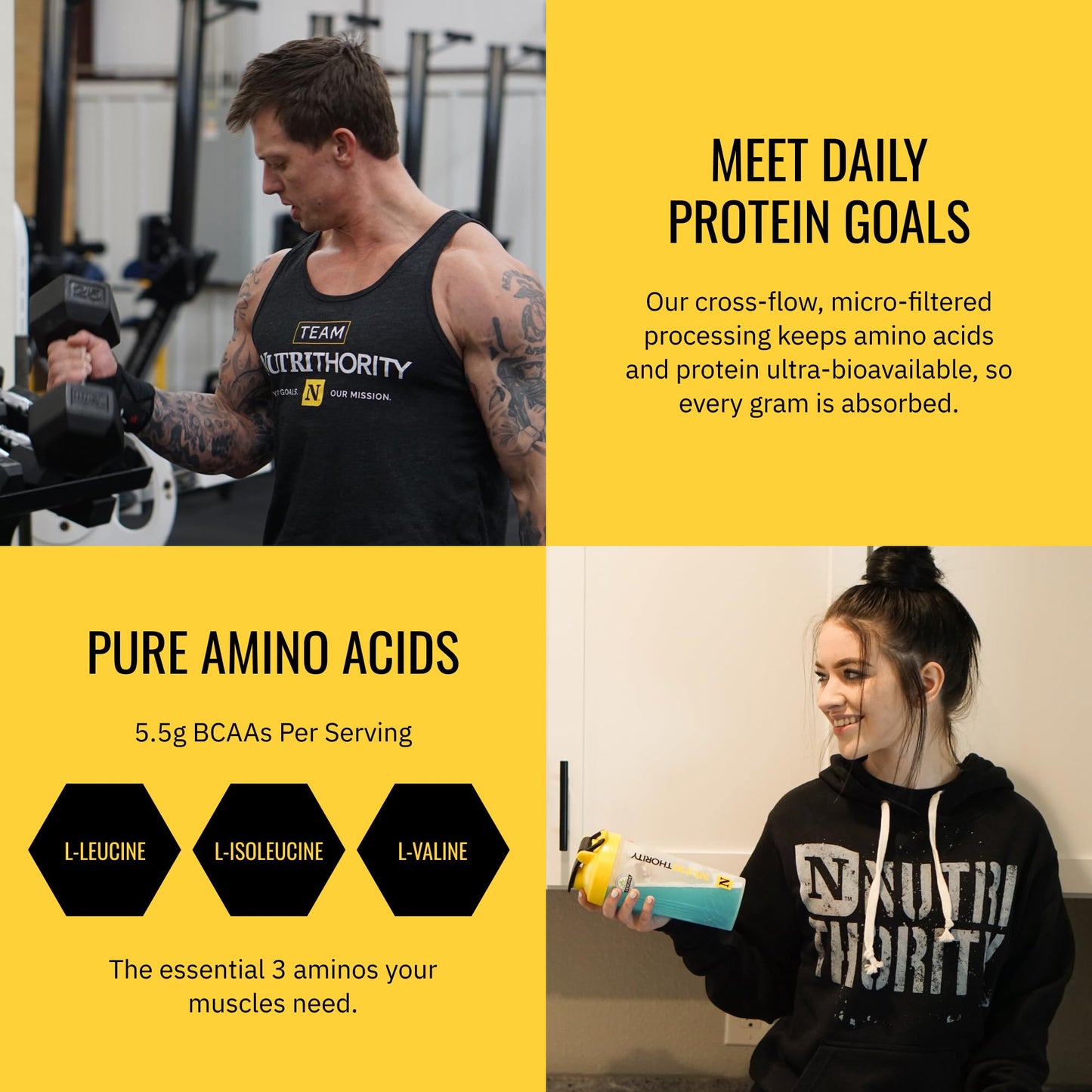 Nutrithority Isothority Isolated Whey Protein Powder 1.99 lb