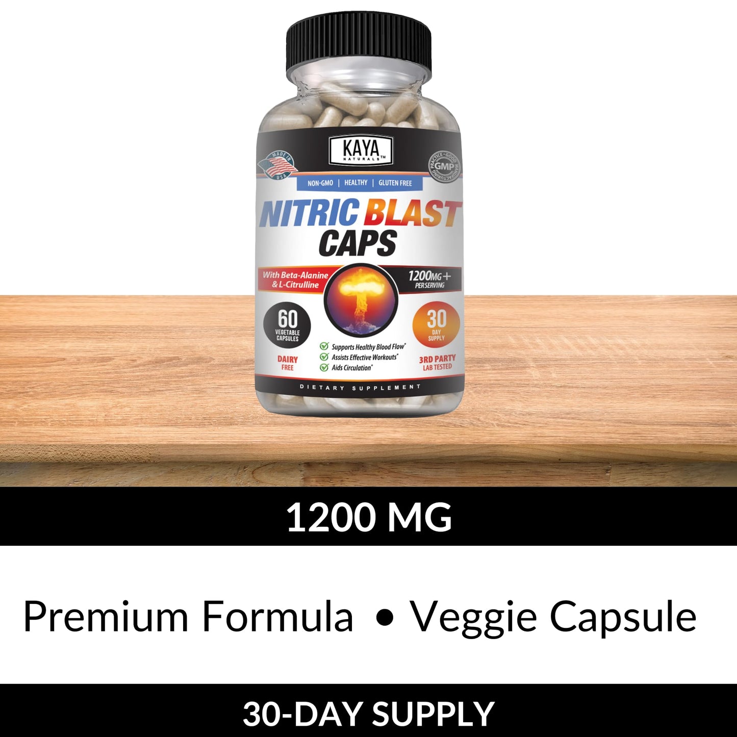 Kaya Naturals Nitric Blast Capsule 60 Count