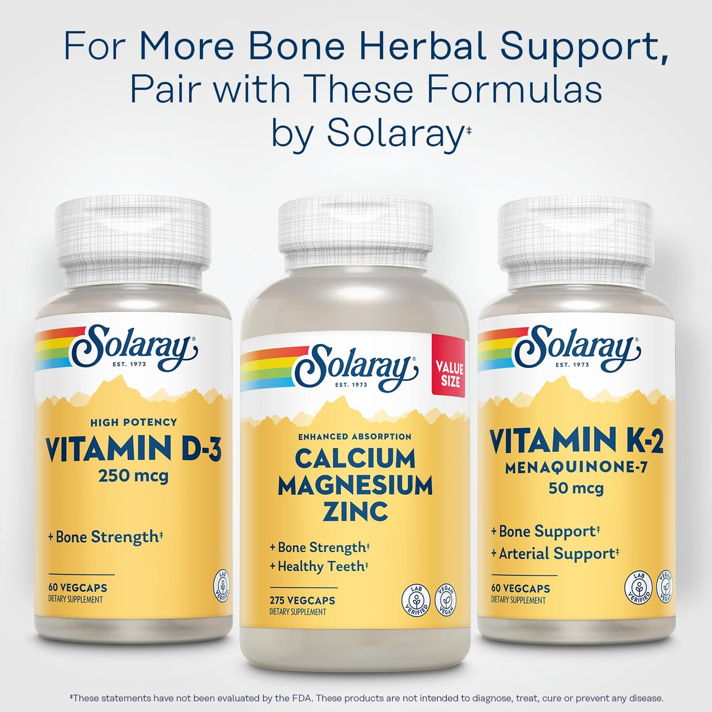 SOLARAY Vitamin D3 10000IU Capsules, 60 Count