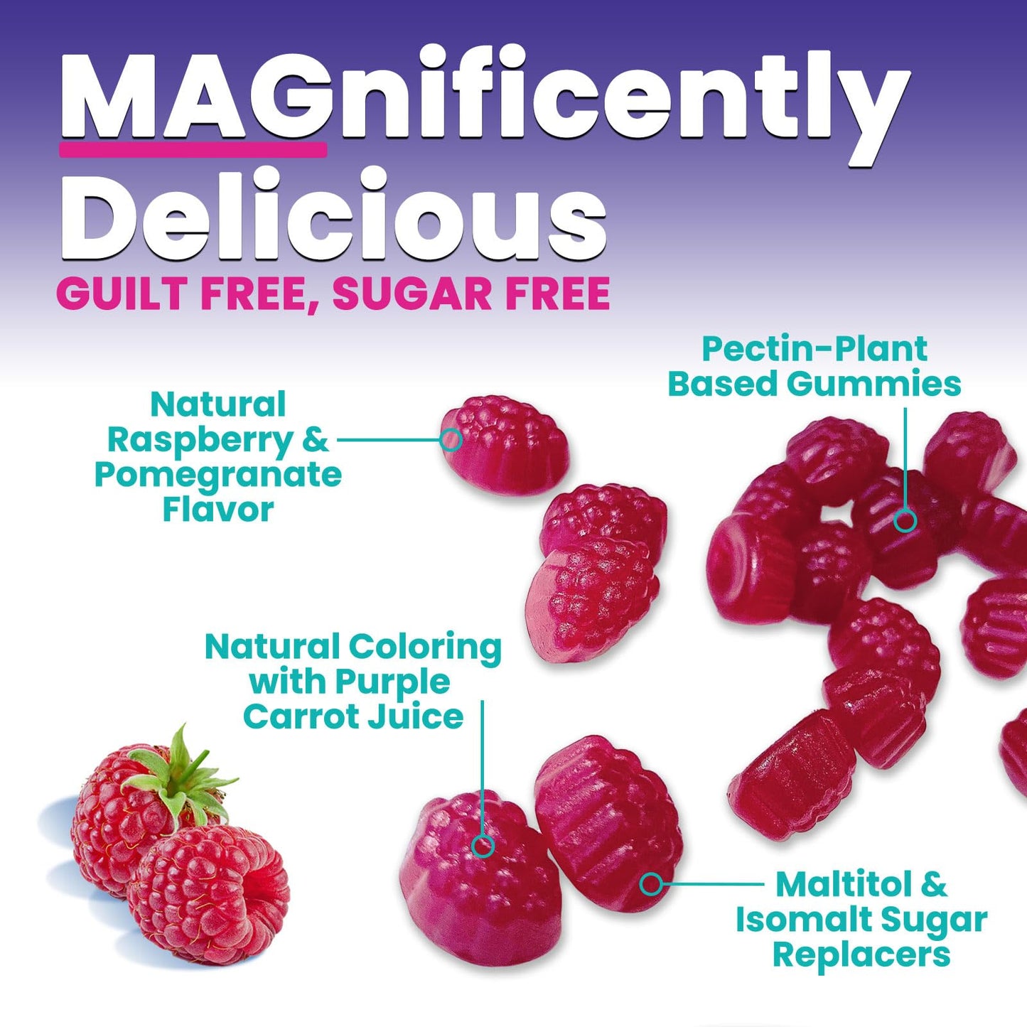 Nature's Nutrition Magnesium Citrate Gummy, 60 Gummies