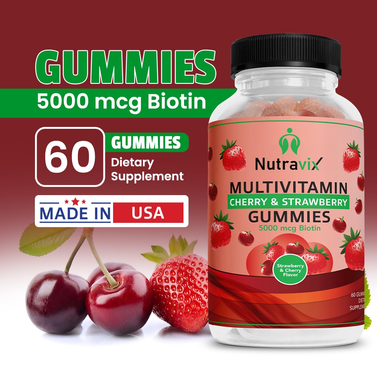 NutraviX Multivitamin Gummies 60 Count