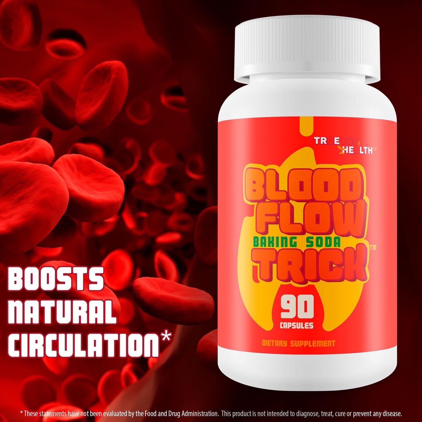 True You Health Blood Flow Pills Capsule 90 Count