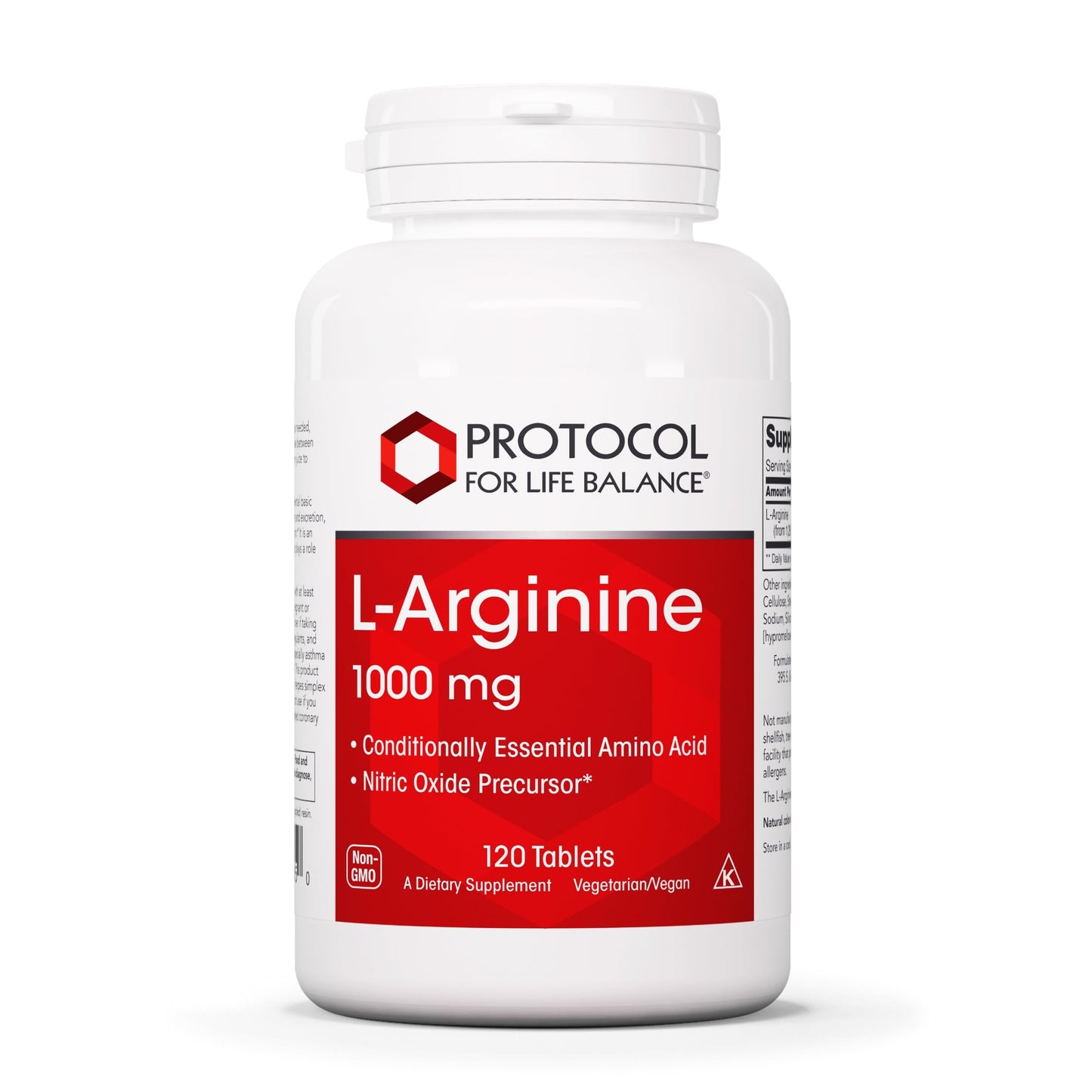 PROTOCOL FOR LIFE BALANCE L-Arginine 1000mg Tablet, 120 Tablets