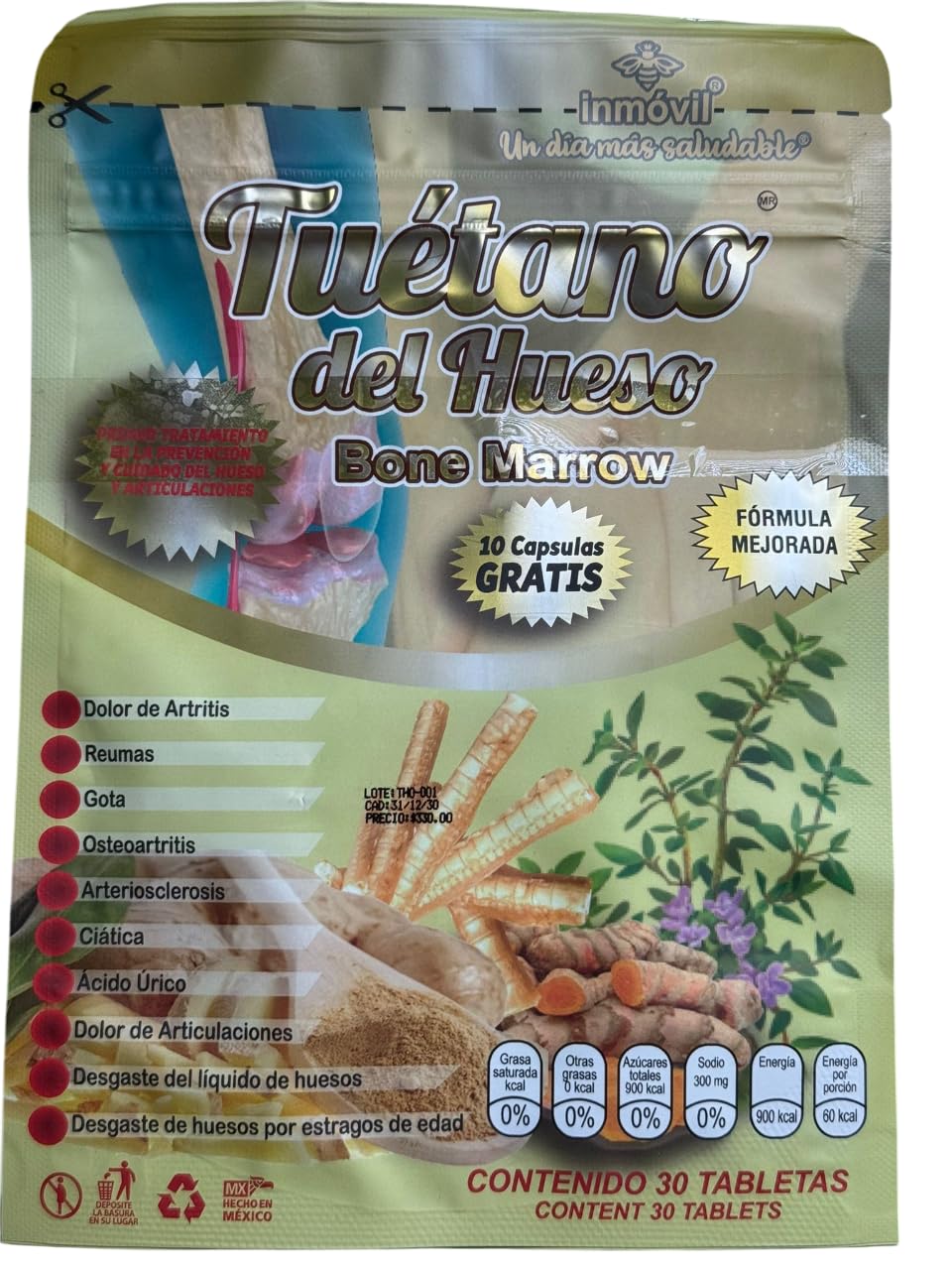 Angely's Beauty Tuétano De Hueso Tablets 30