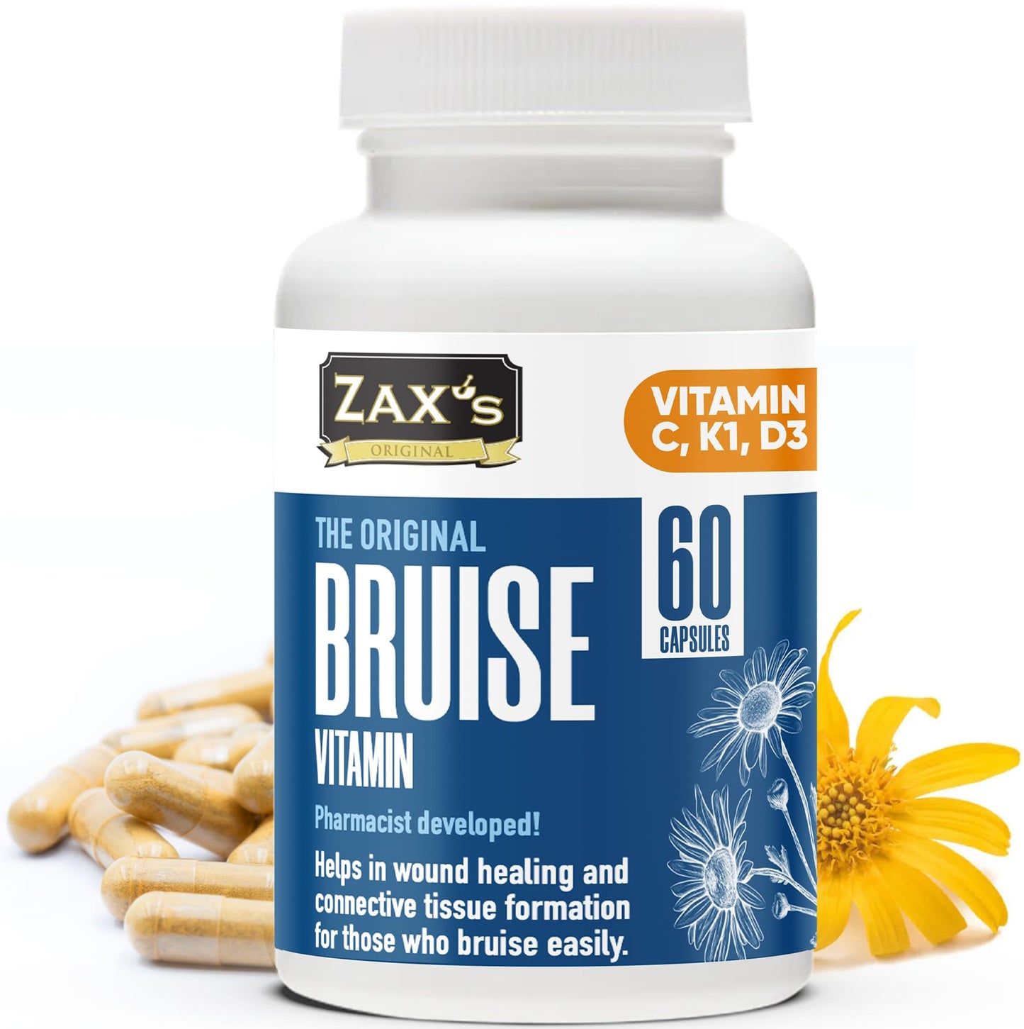 ZAX'S ORIGINAL Bruise Vitamin Capsule, 60 Count