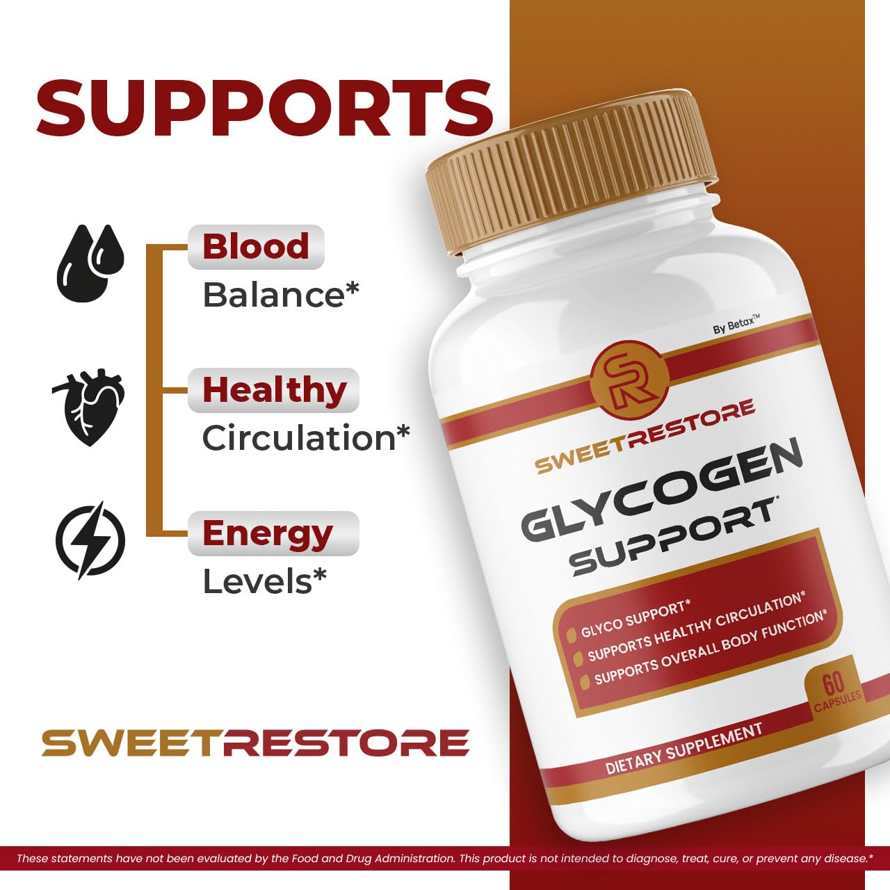 BetaX Sweet Restore Capsules 120 Capsules