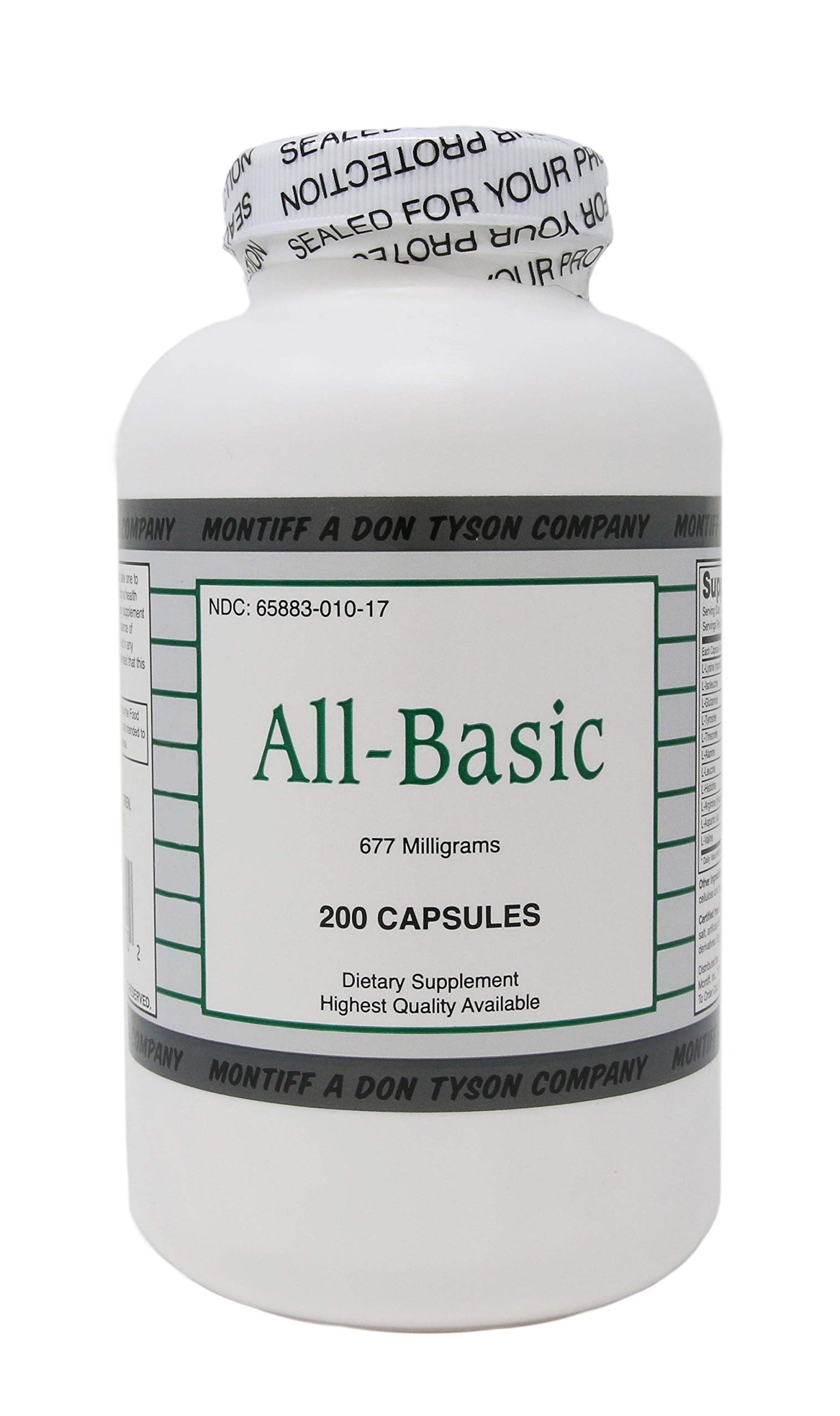 Montiff All Basic 677 mg Capsules, 200 Capsules