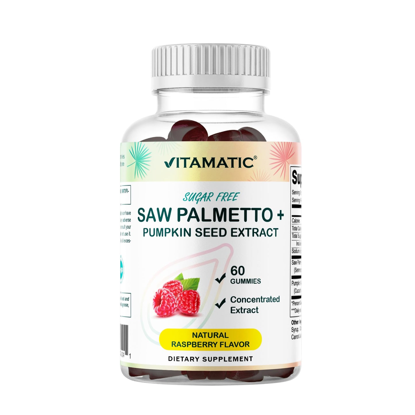 Vitamatic Pumpkin Seed & Saw Palmetto Gummies 120 Count