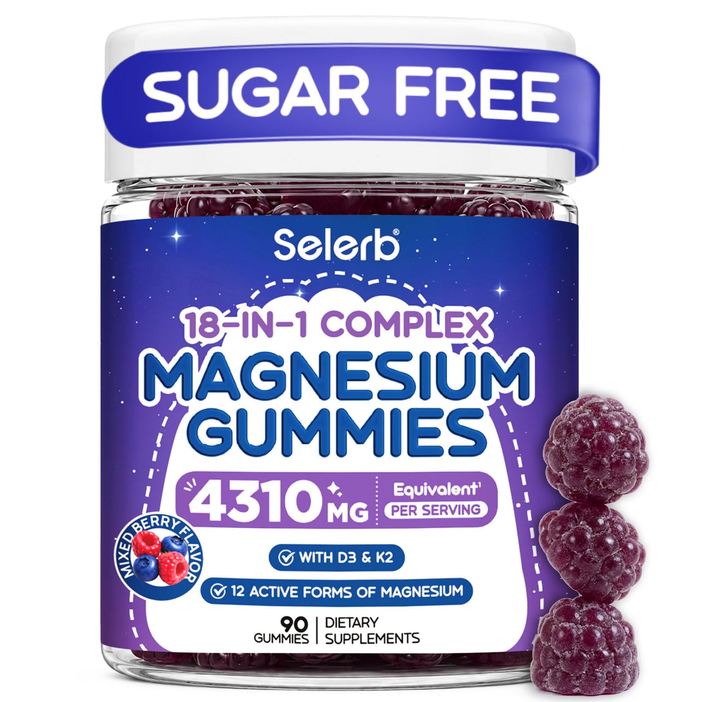 Selerb Magnesium Complex Gummies 90 Count