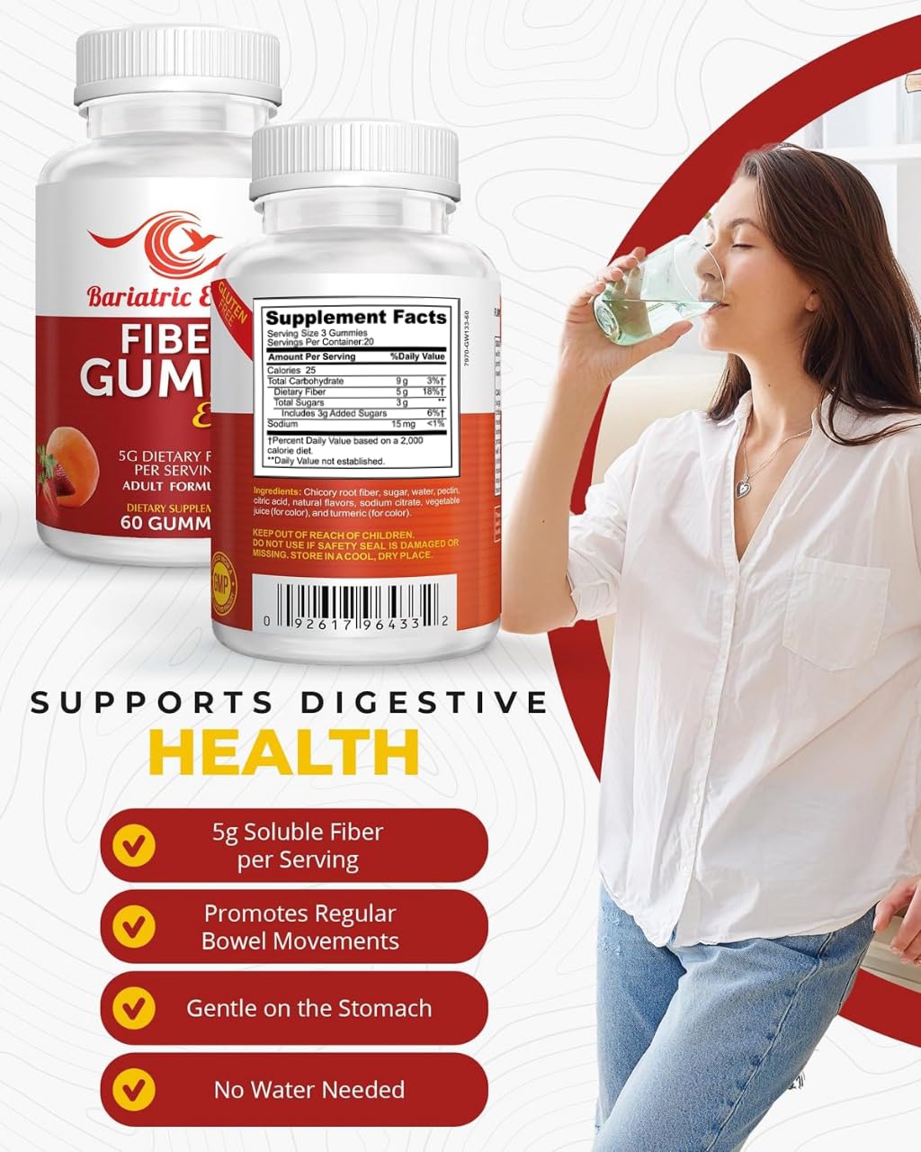Bariatric Food Expert Fiber Vitamin Gummies 60