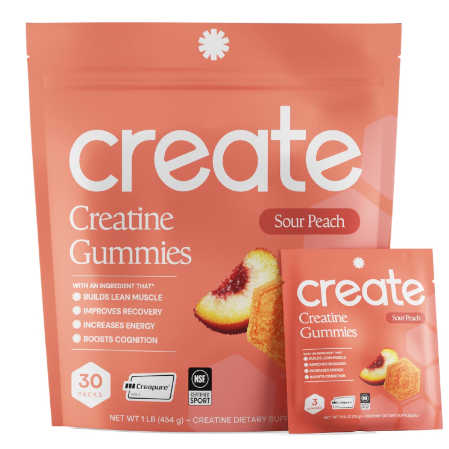 Create Creatine Gummies for Men & Women, 90 Gummies