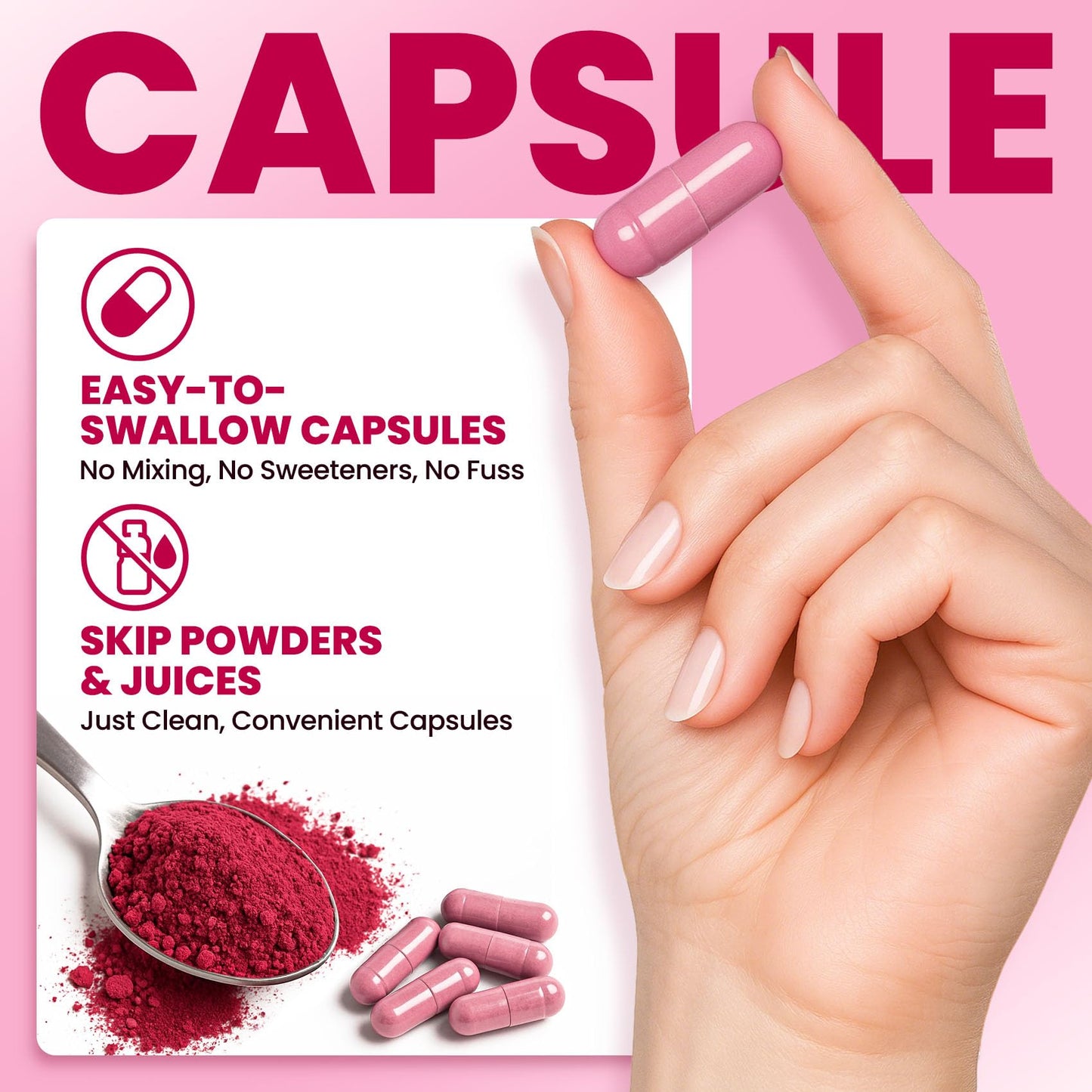 ZENVIVIAN Beetroot Capsules 1300mg Non-GMO Beet Root Powder Supplement, 60 Capsules