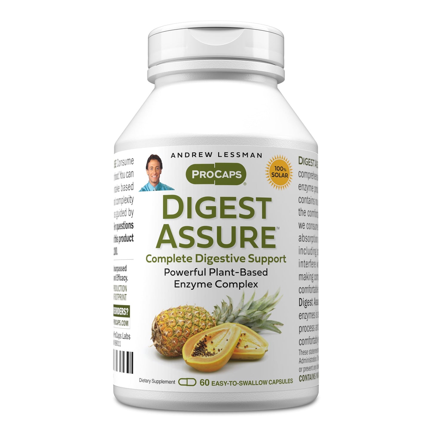 ANDREW LESSMAN ProCaps Digest Assure Digestive Enzymes Capsules, 60 Count