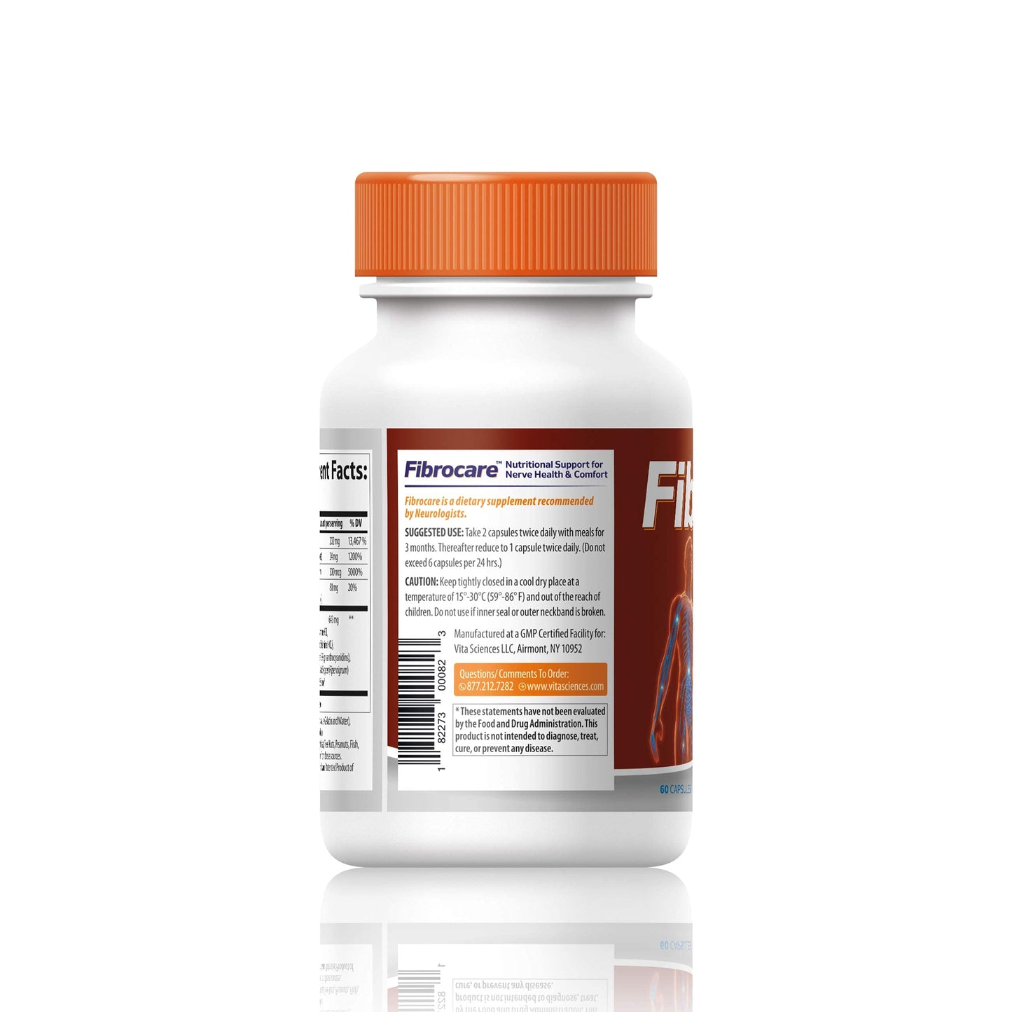 Vita Sciences FibroCare Daily Nerve Support Supplement 60 Capsules