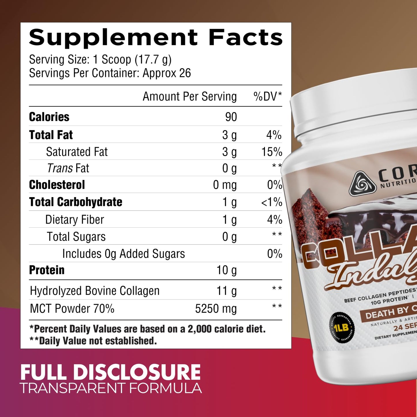 Core Nutritionals Collagen Indulgence Powder 16