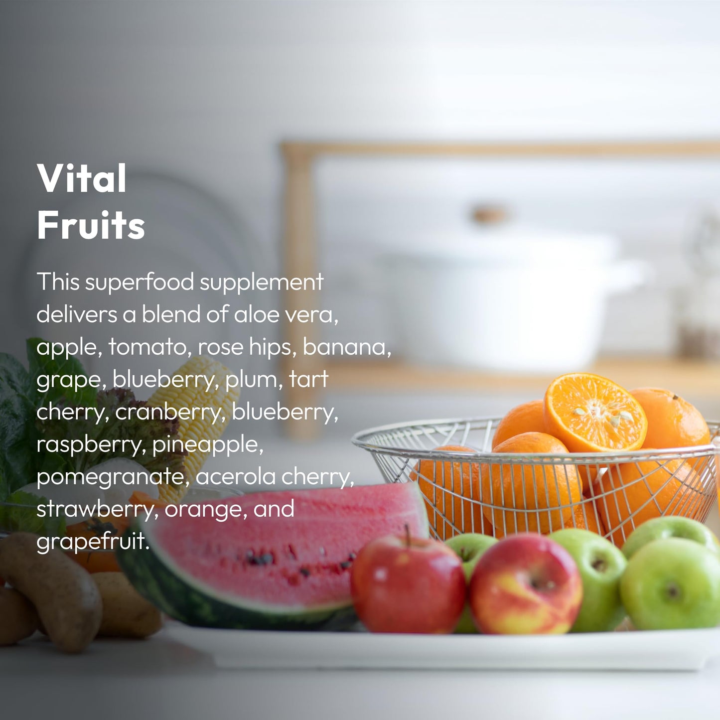 Justified Laboratories Vital Fruits & Vital Veggies Superfoods Set Capsules, 540 Capsules, Non-GMO, Vegan
