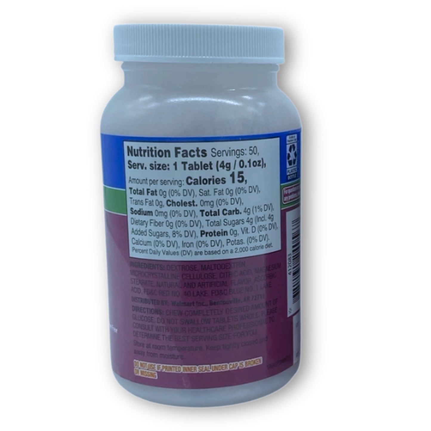 Fusion Shop Store Glucose Tablets Raspberry Flavor 50 Tablets
