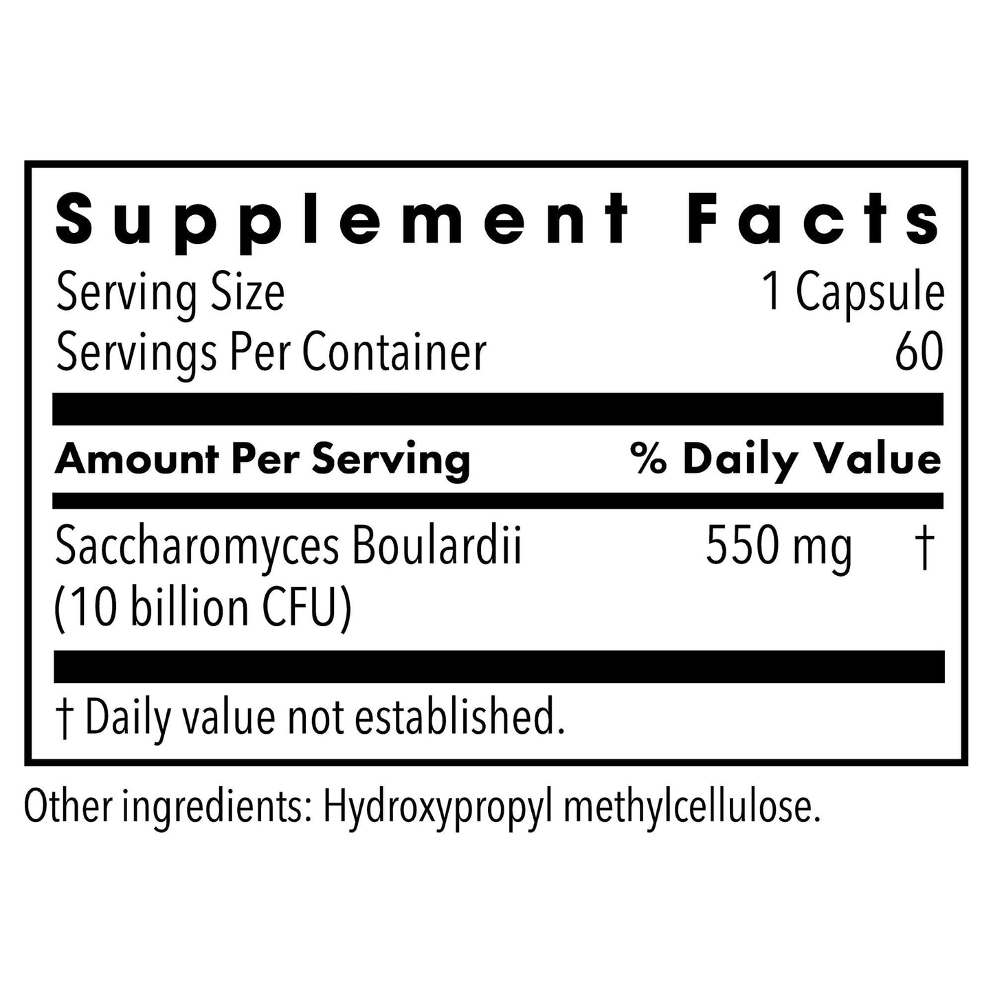 Metabolic Maintenance Saccharomyces boulardii Probiotics - 10 Billion CFU, Capsule, 60 Count