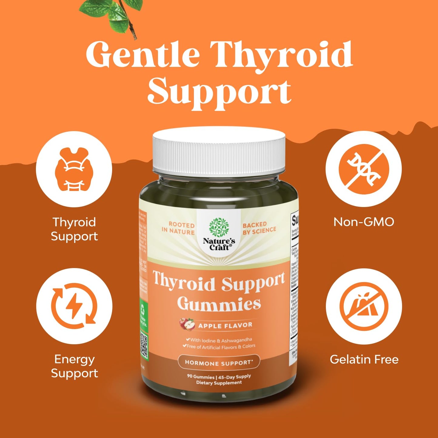 Natures Craft Thyroid Support Gummies, 90 Count