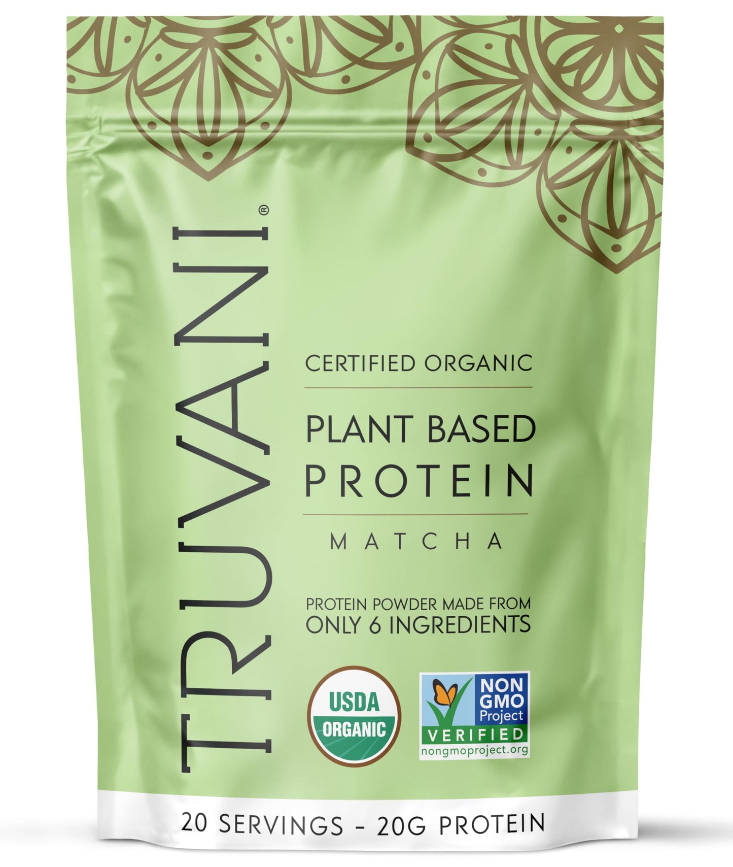 Truvani Vegan Pea Protein Powder, 20 Servings