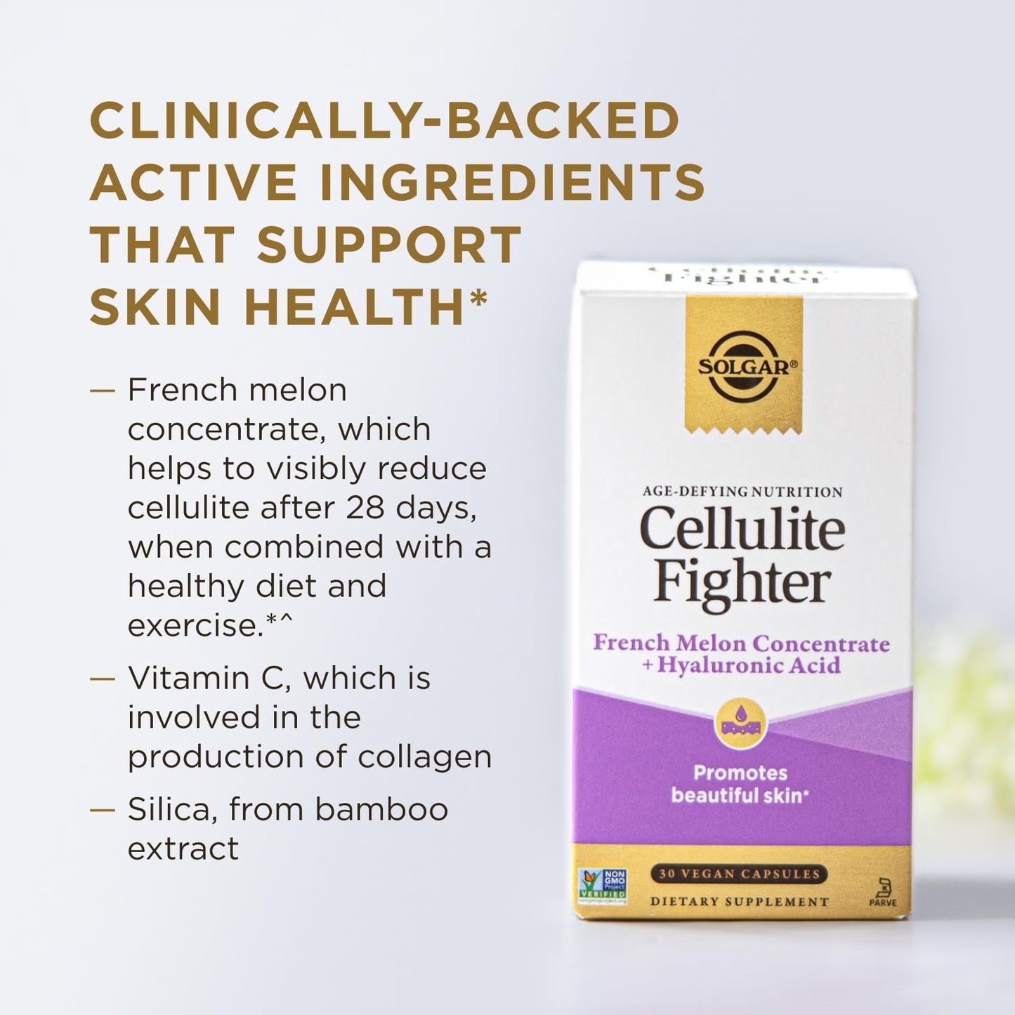 Solgar Cellulite Fighter Skin Vitamin and Mineral Supplement Capsule 30 Count