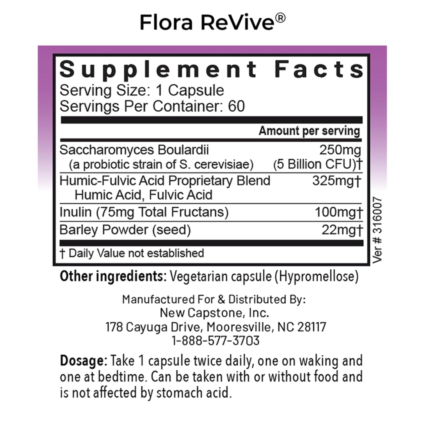 RnA ReSet Flora Revive 60 Capsules
