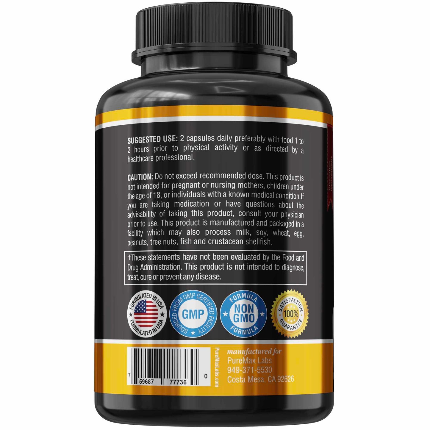 YUMMYVITE Horny Goat Weed Extra Strength Blend 120 Capsules