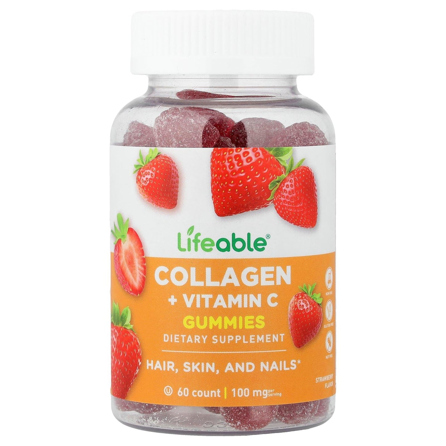 Lifeable Collagen + Vitamin C Gummies, 60 Gummies