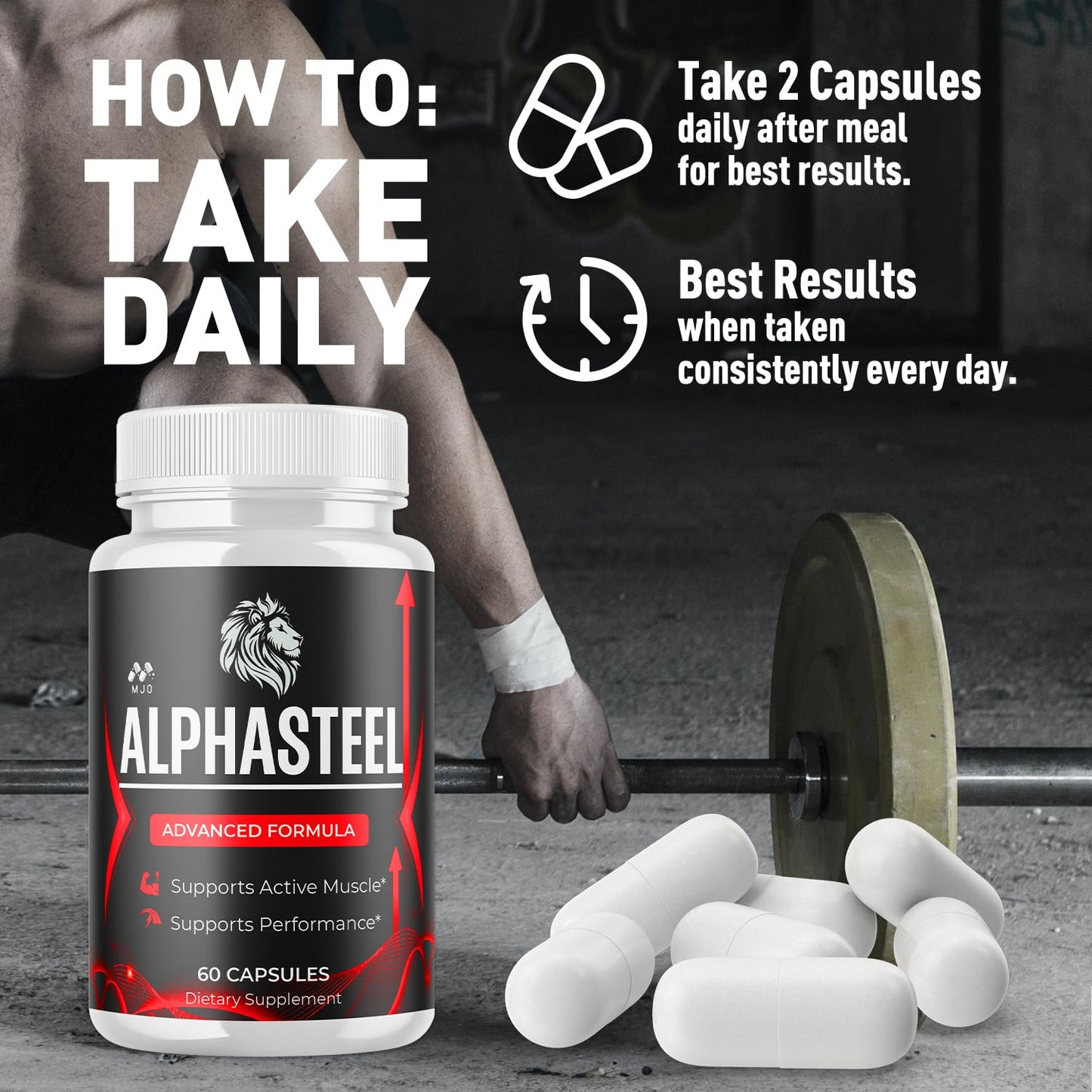 MJO Alphasteel Capsule, 60 Capsules