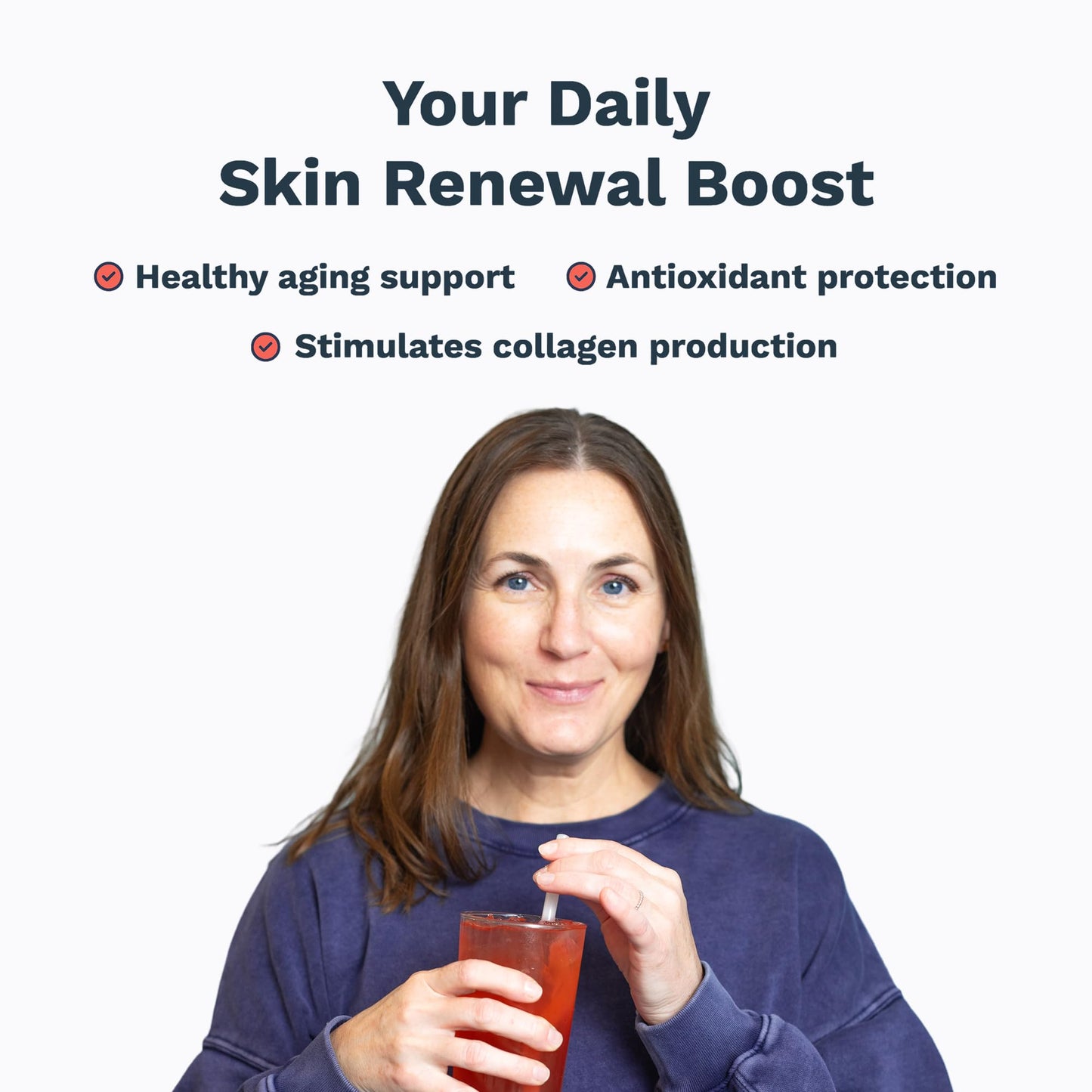 EVIDENT WELLNESS Skin Rejuvenation Powder – Collagen Supplement with Resveratrol, Sodium Hyaluronate, CollaBZEn, Vitamins C & E – Supports Elasticity, Hydration, Firmness (4.5151)