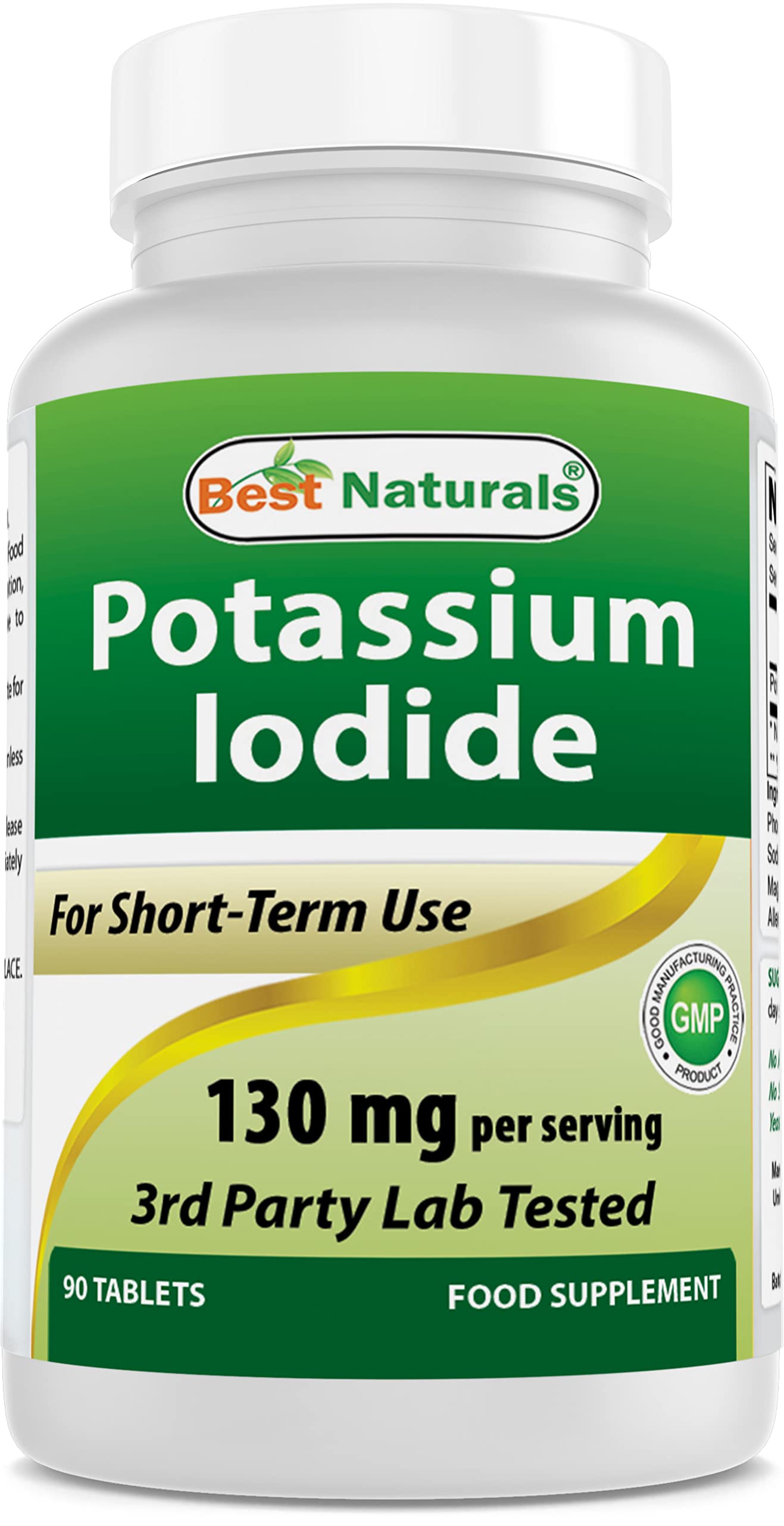 Best Naturals Potassium Iodide 130 mg Tablet, 90 Tablets