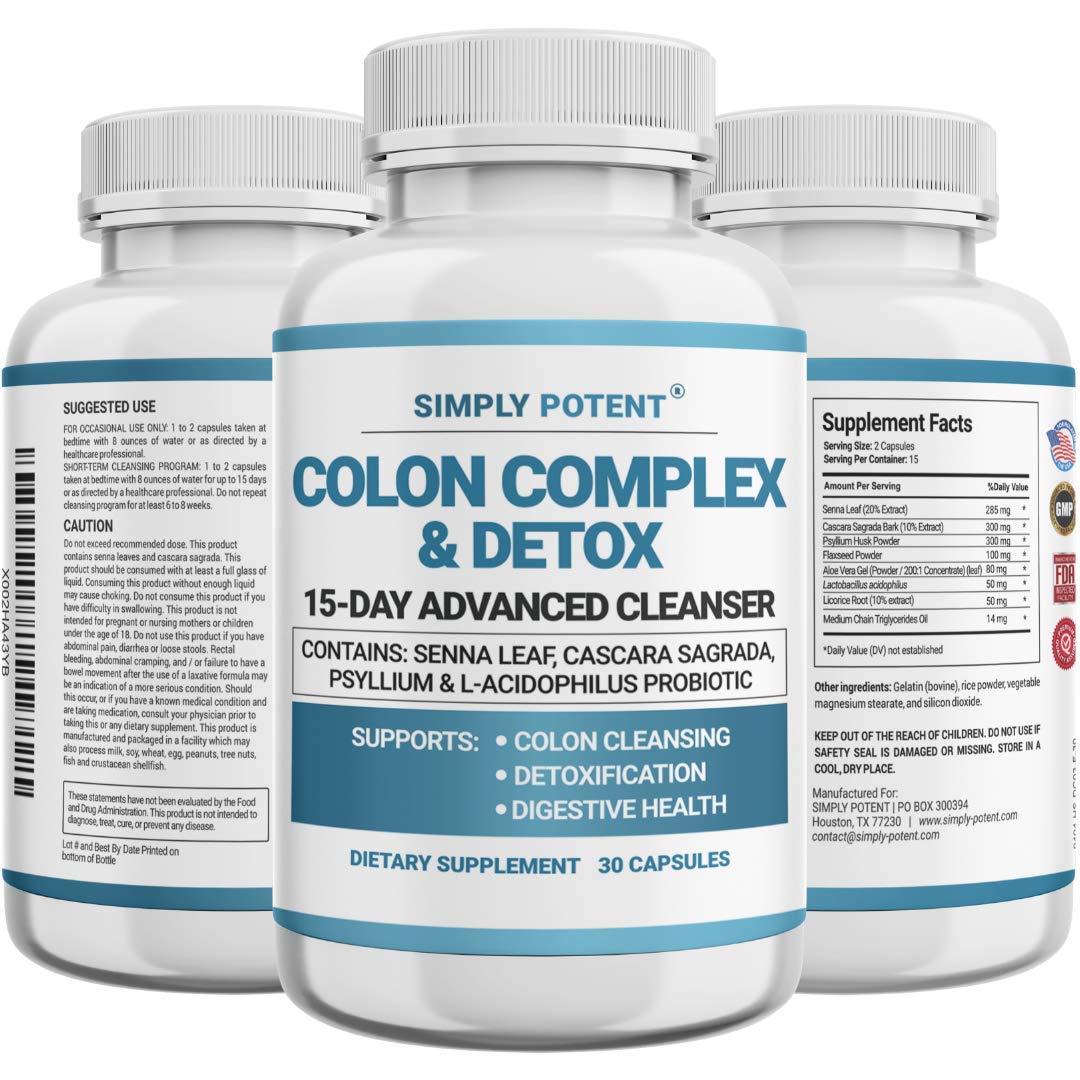 Simply Potent Natural Colon Cleanse Capsule 30 Capsules