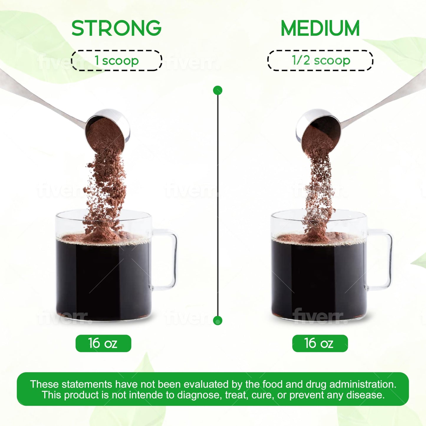 Heaven's Brew Hydrolyzed Bovine Peptide Coffee Flavored Collagen for Men & Women - Colageno - Hair, Skin, Nail & Joint Support & with Vitamin C from Acerola Fruit & B12 - without Dairy Or Added Sugar - 11.6 oz Powder