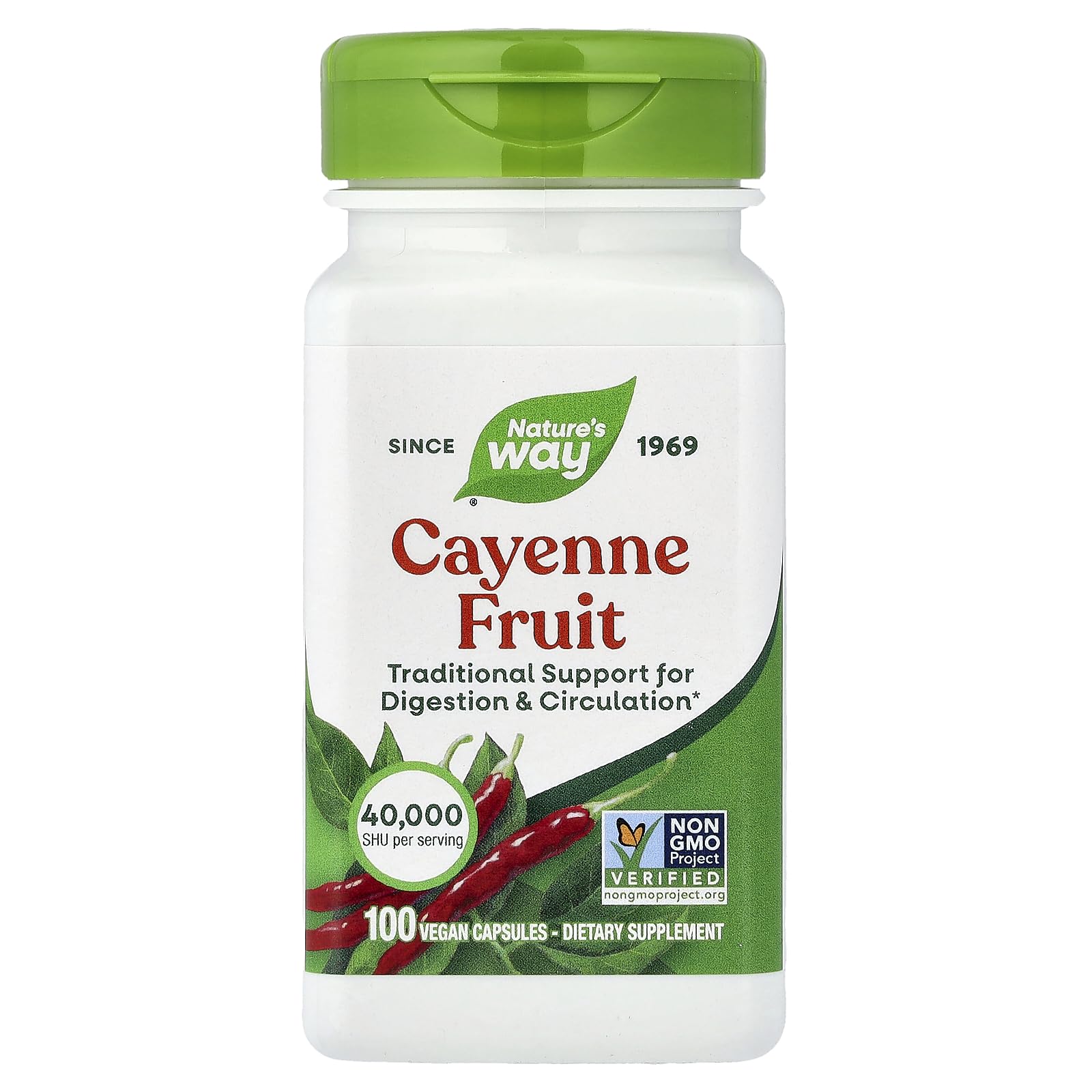 Nature's Way Cayenne Pepper Capsules 100 Count