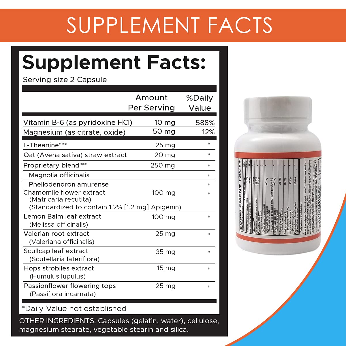 Holistic Health Relaxation Support Magnesium Citrate Capsules, 60 Count