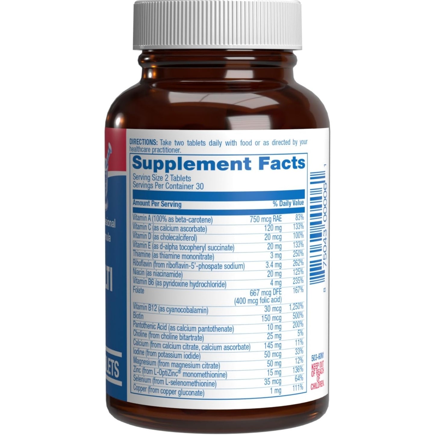 Anabolic Laboratories Iron Free Multivitamin for Women 50 and Over, 60 Tablets